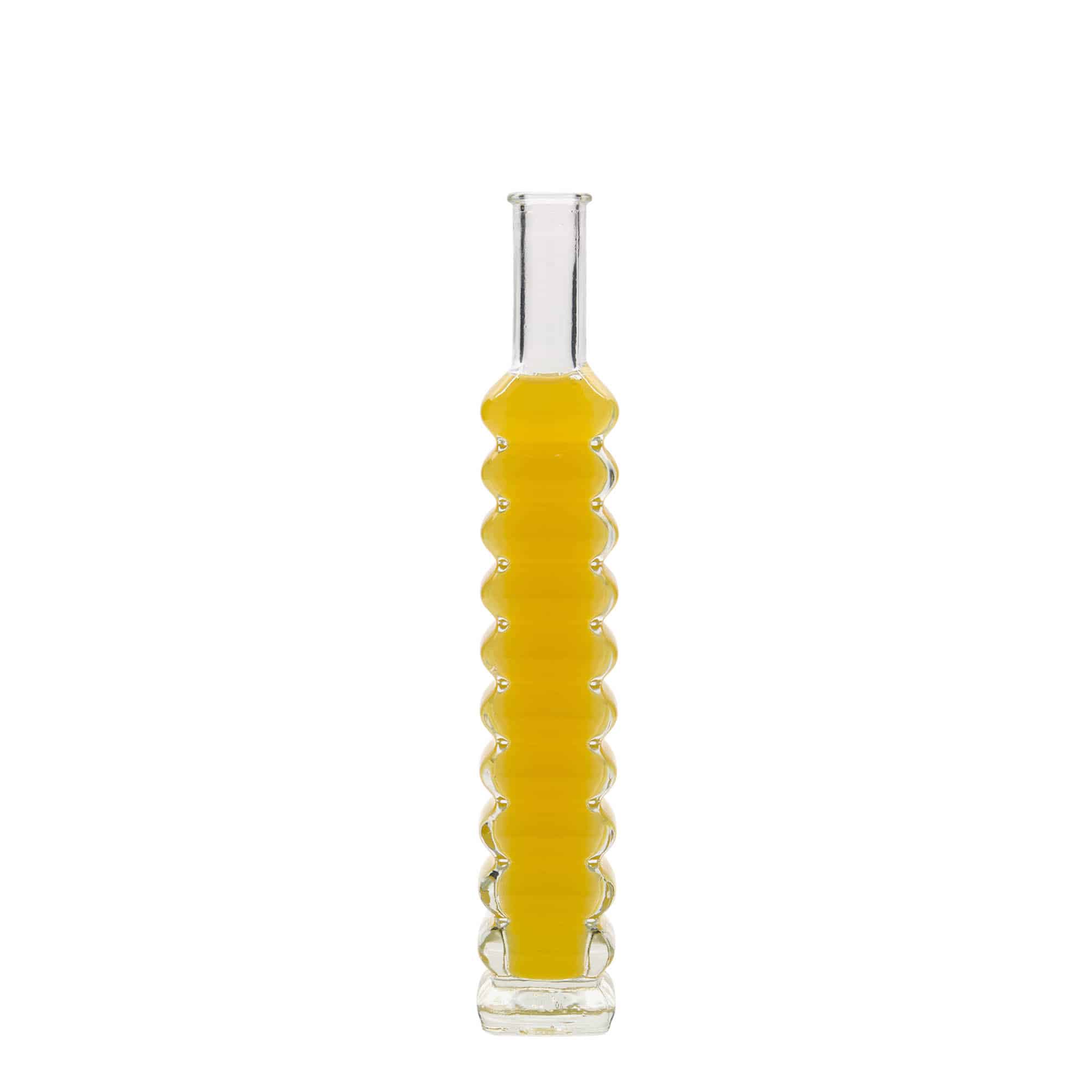 100 ml glass bottle ‘Roma’, square, opening: cork