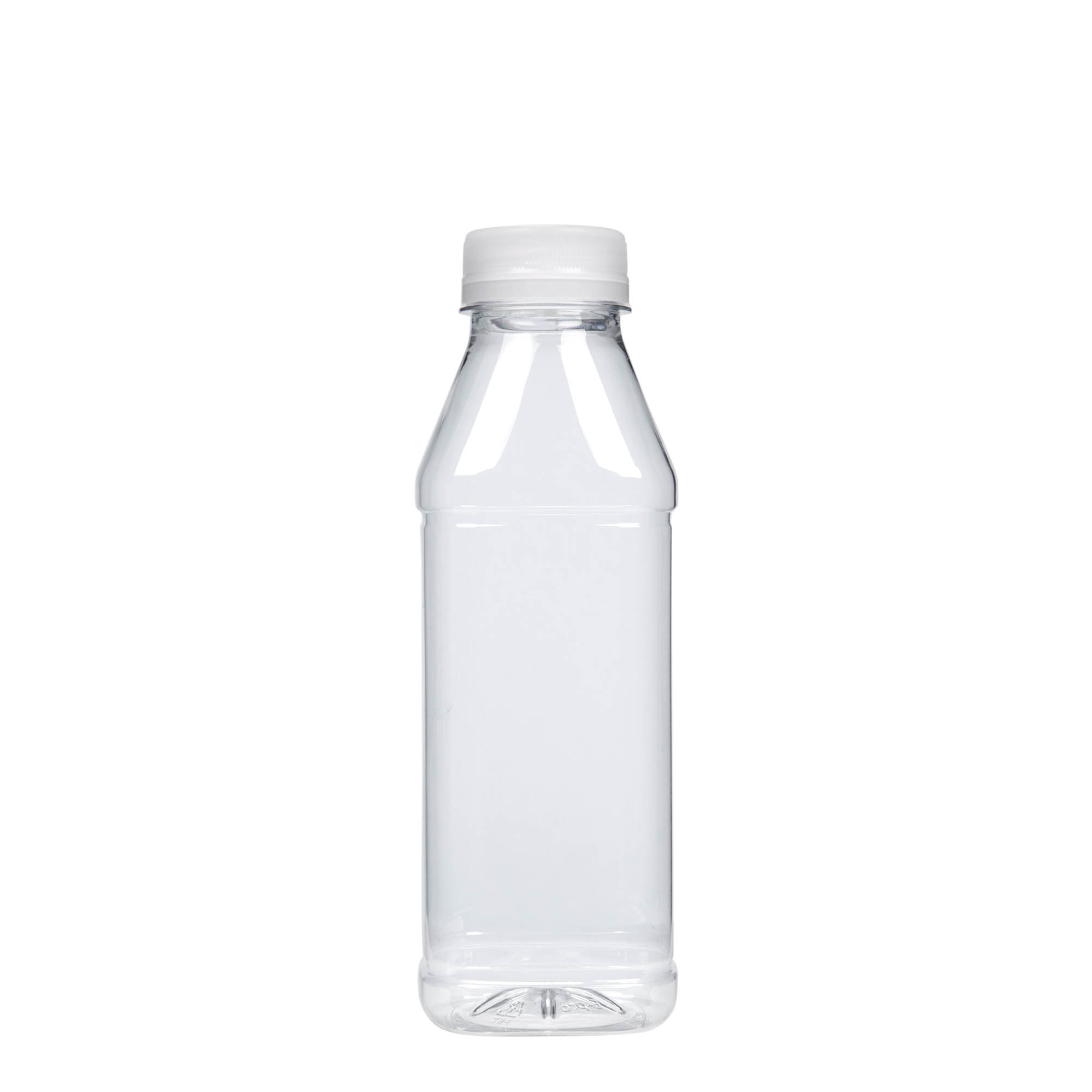 500 ml PET bottle 'Milk and Juice Carré', square, plastic, opening: 38 mm