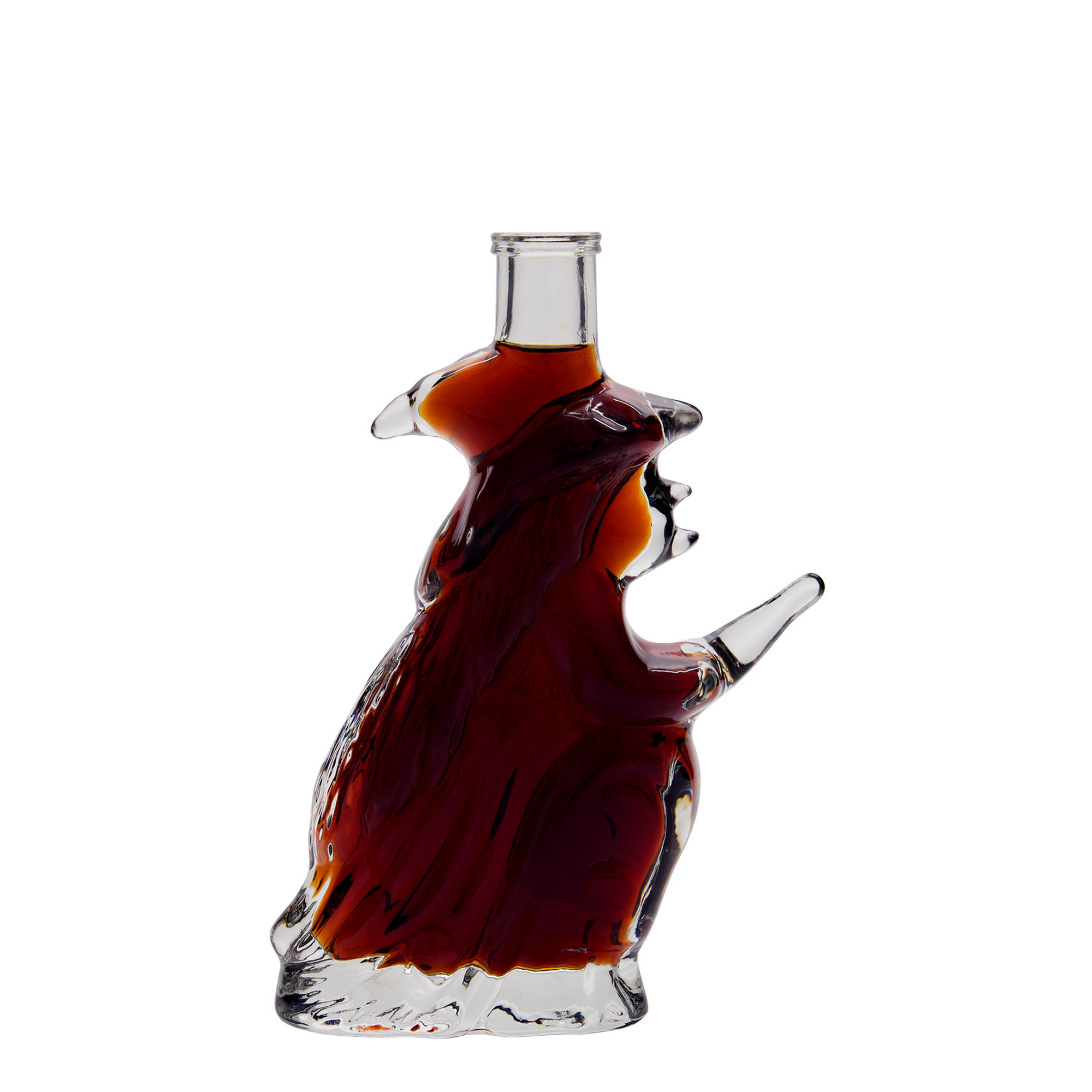 200 ml glass bottle 'Witch', opening: cork