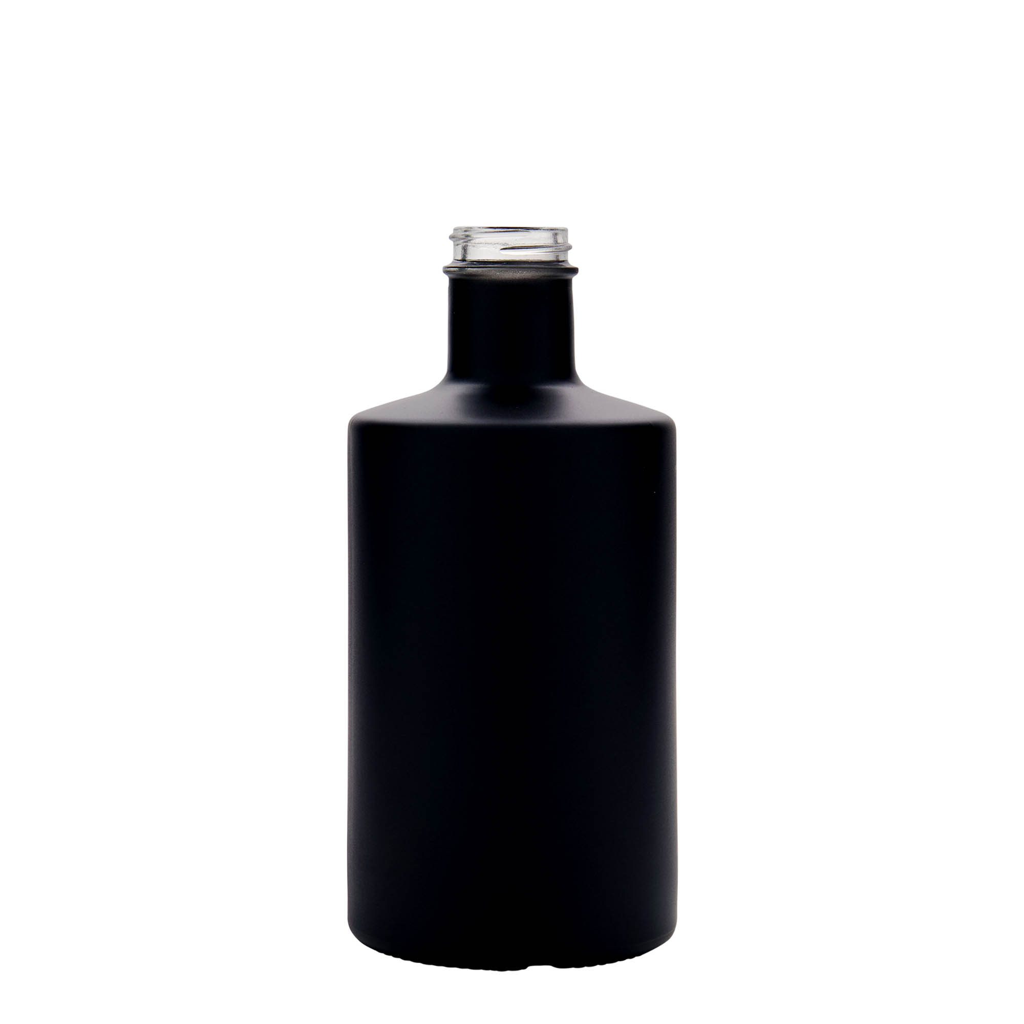 500 ml glass bottle 'Caroline', black, closure: GPI 33 500 ml glass bottle 'Caroline', black, closure: GPI 33