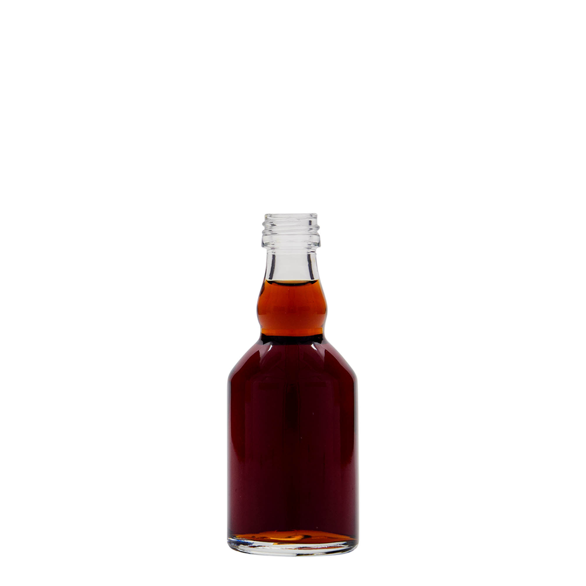 50 ml glass bottle ‘Georgio’, opening: PP 18 50 ml glass bottle ‘Georgio’, opening: PP 18