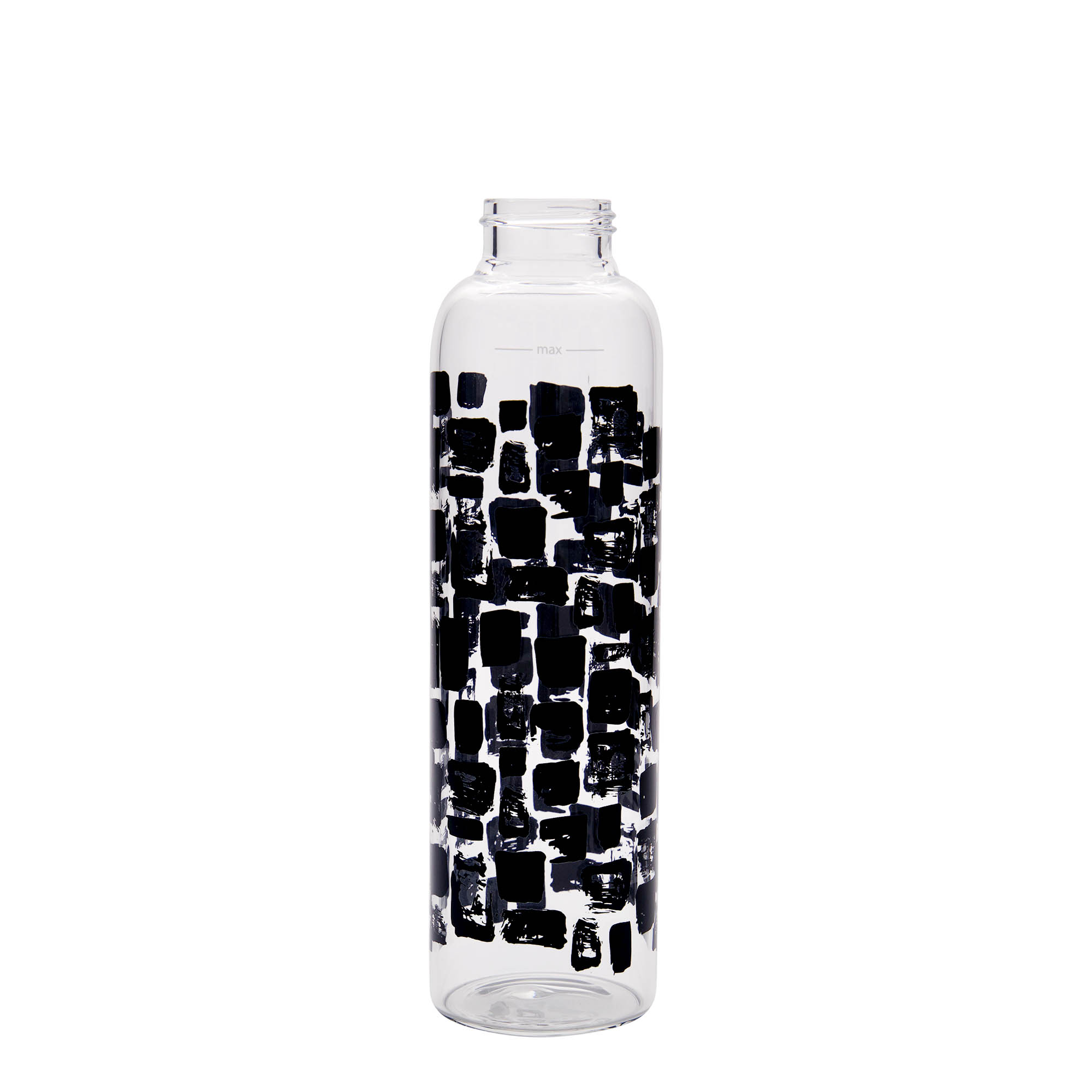 500 ml drinking bottle 'Perseus - Black Rectangles', opening: screw cap 500 ml drinking bottle 'Perseus - Black Rectangles', opening: screw cap
