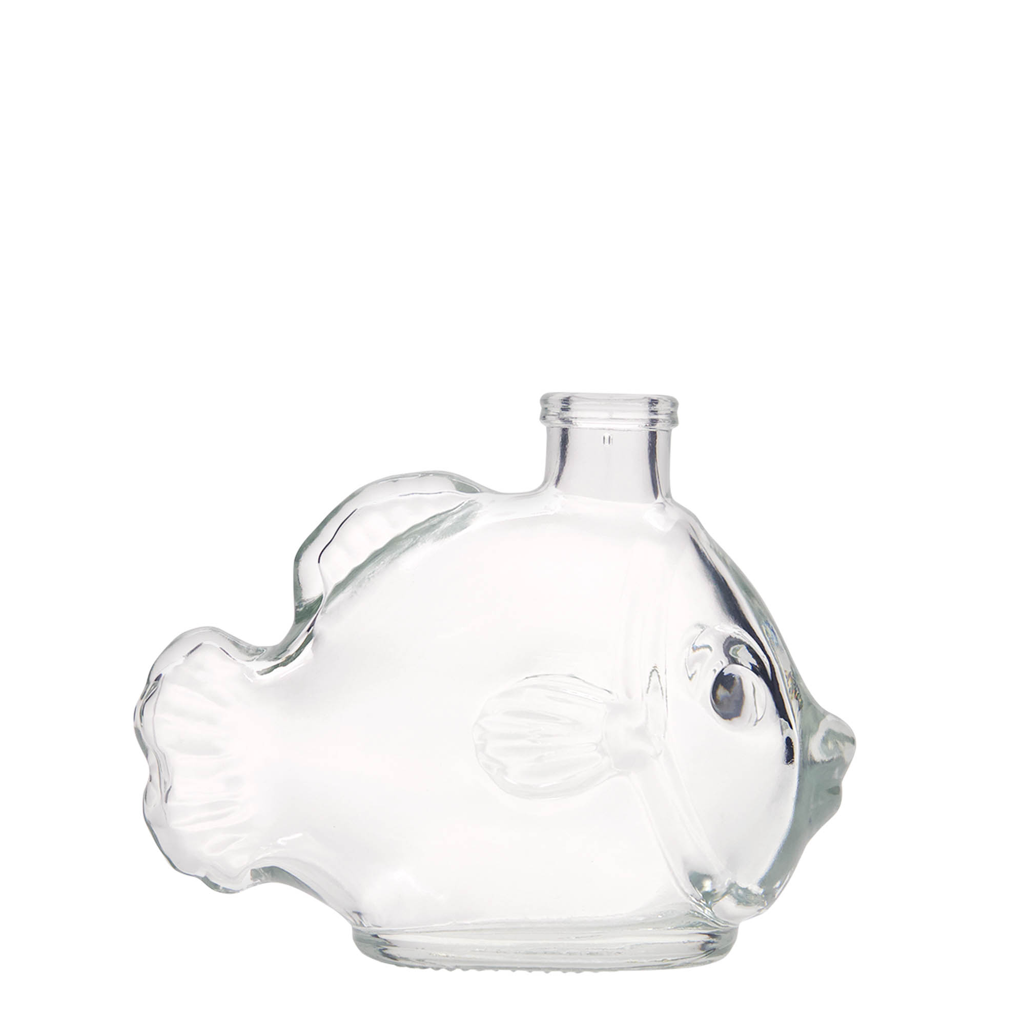 200 ml glass bottle 'Fish', opening: cork