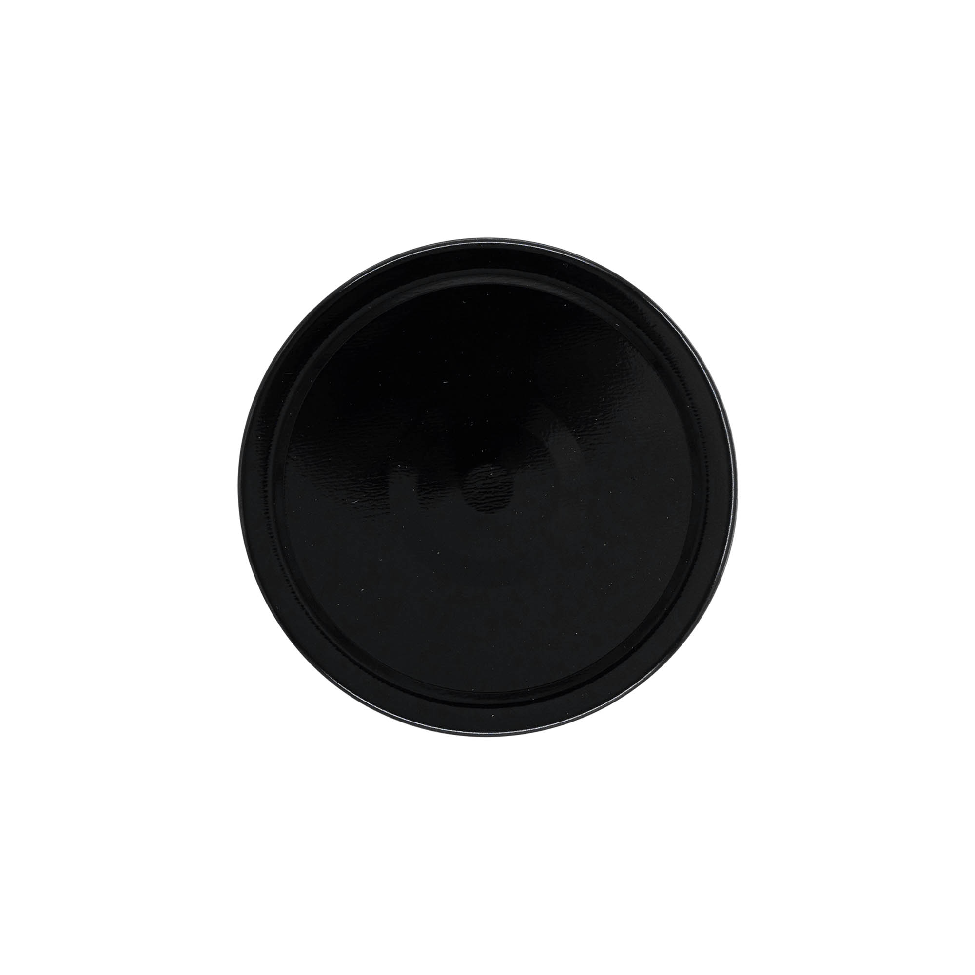 Deep twist-off cap, tinplate, black, for opening: Deep-TO 82