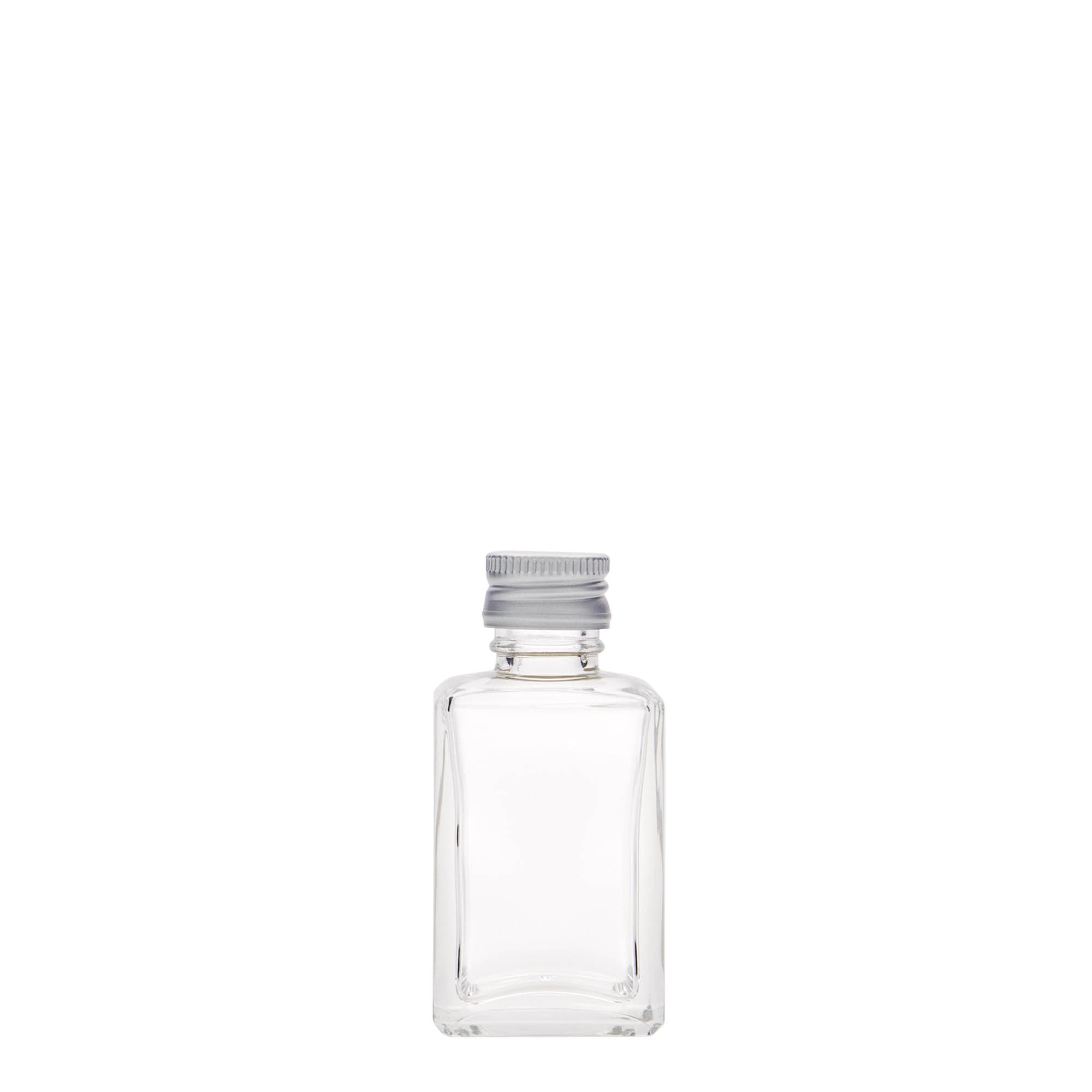 30 ml glass bottle ‘Tamme’, square, opening: PP 18
