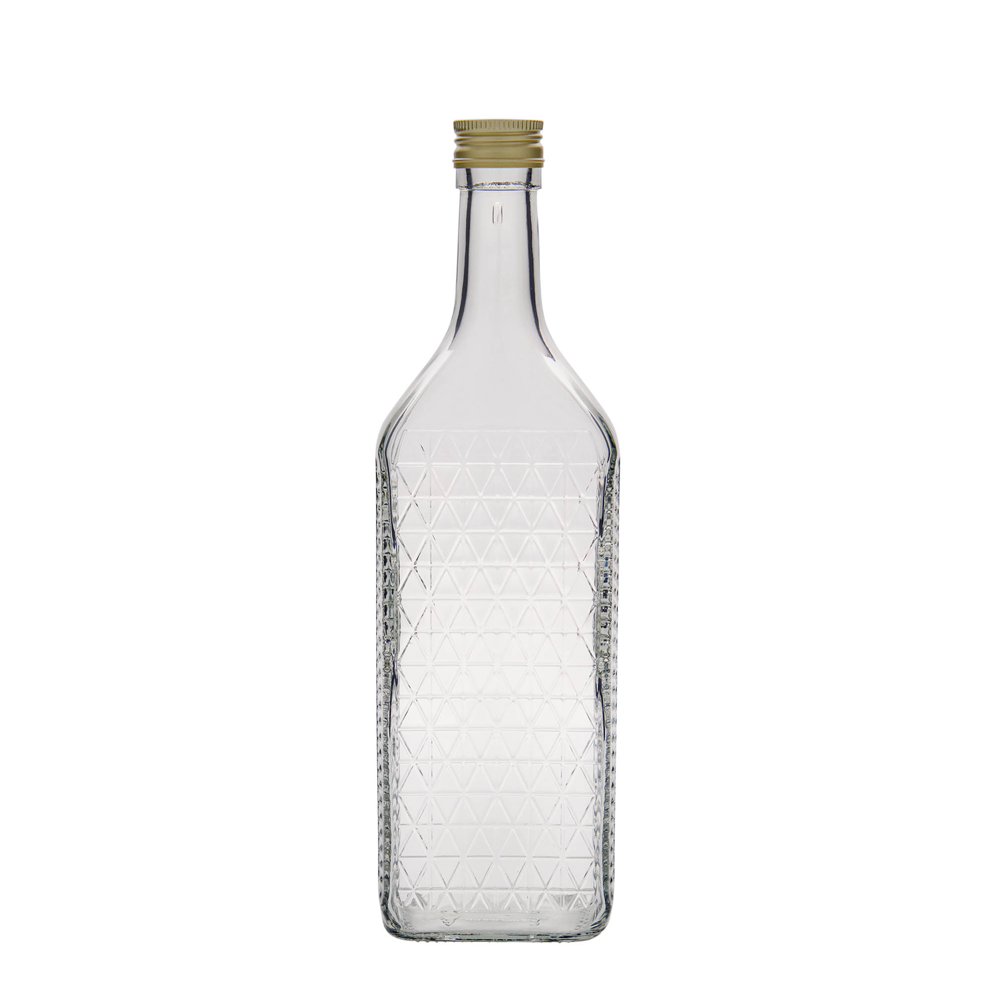 700 ml glass bottle 'Caruso', rectangular, opening: PP 31.5