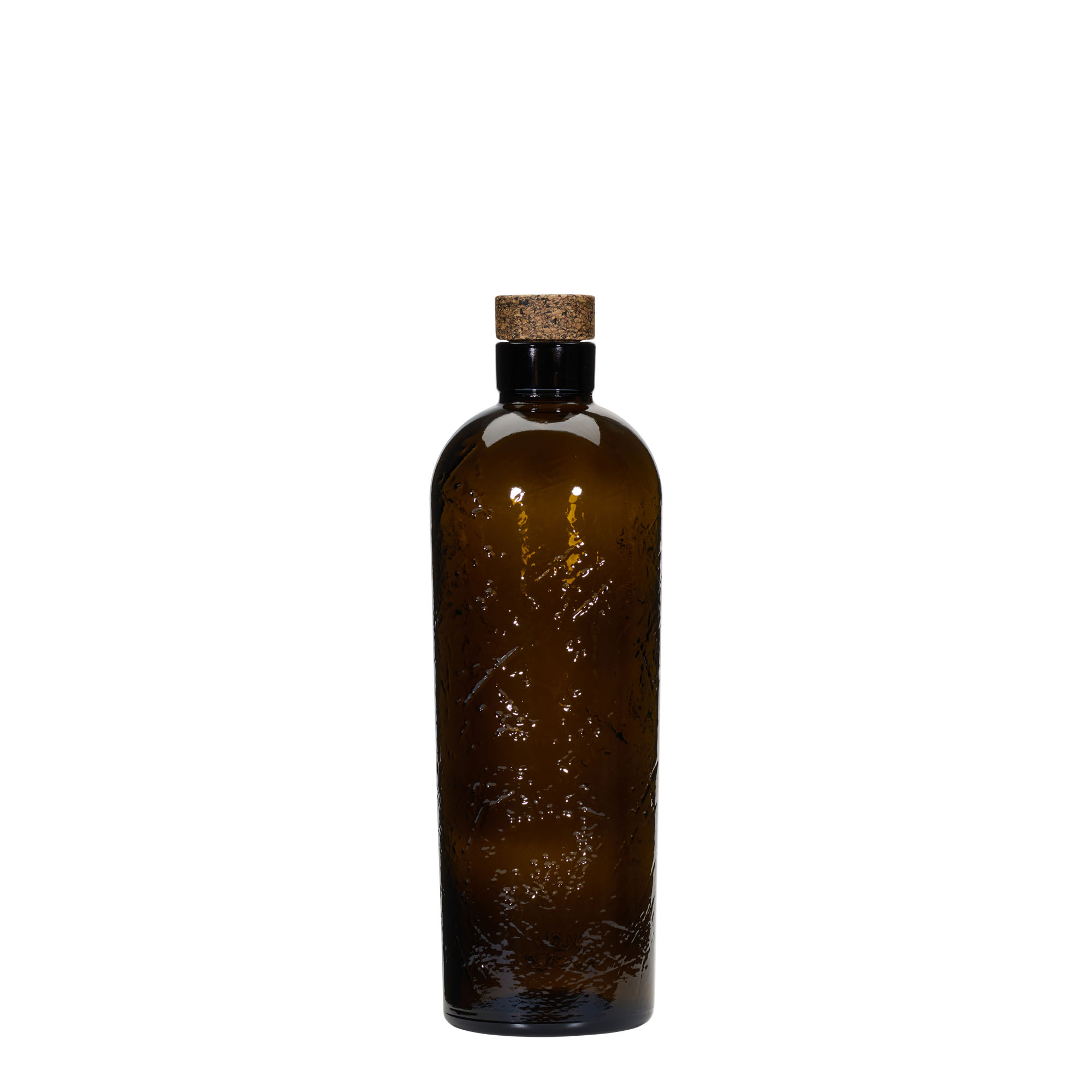 700 ml Wildly Crafted glass bottle 'Natural', brown, mouth: cork