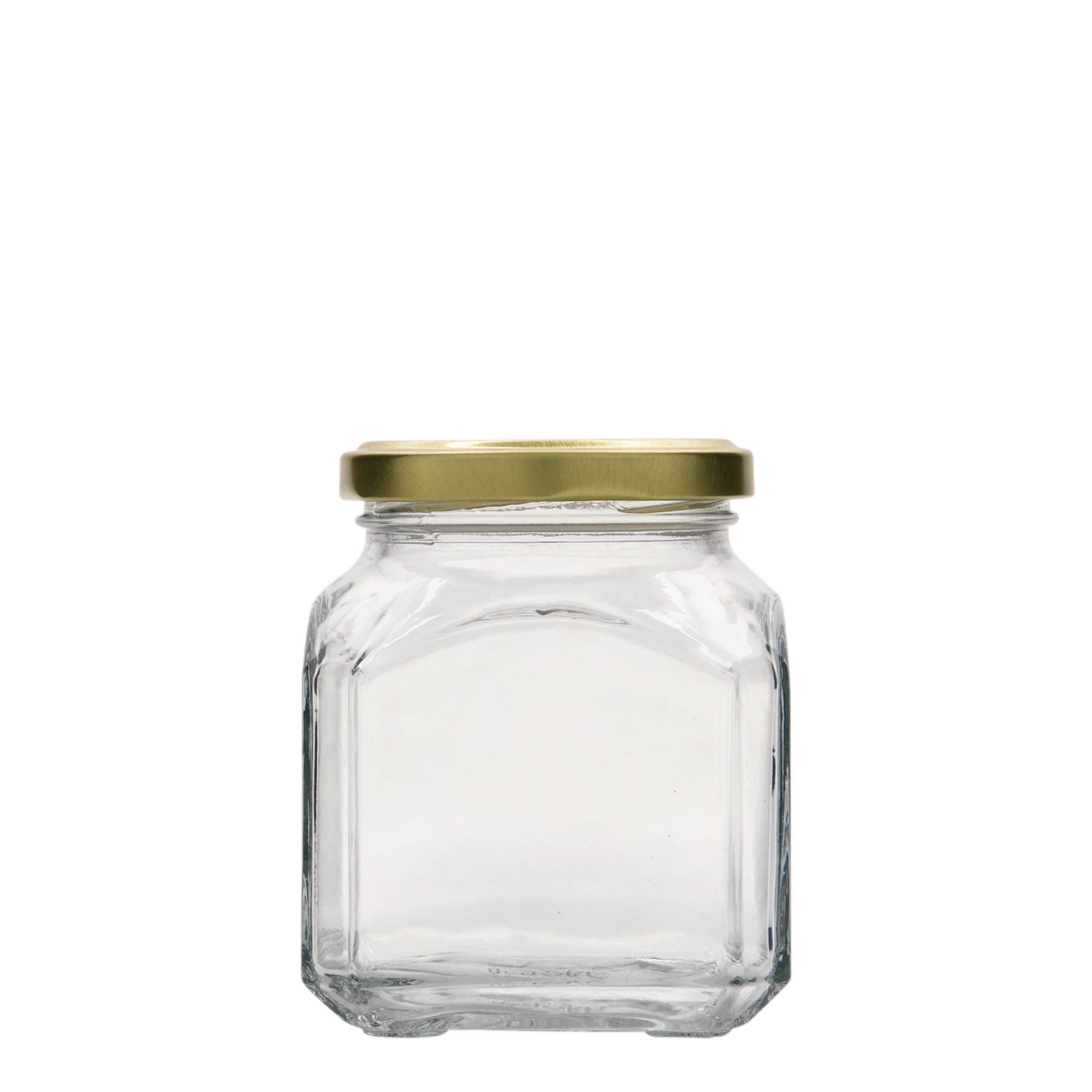 314 ml square glass 'Milan', opening: Twist-Off (TO 63)