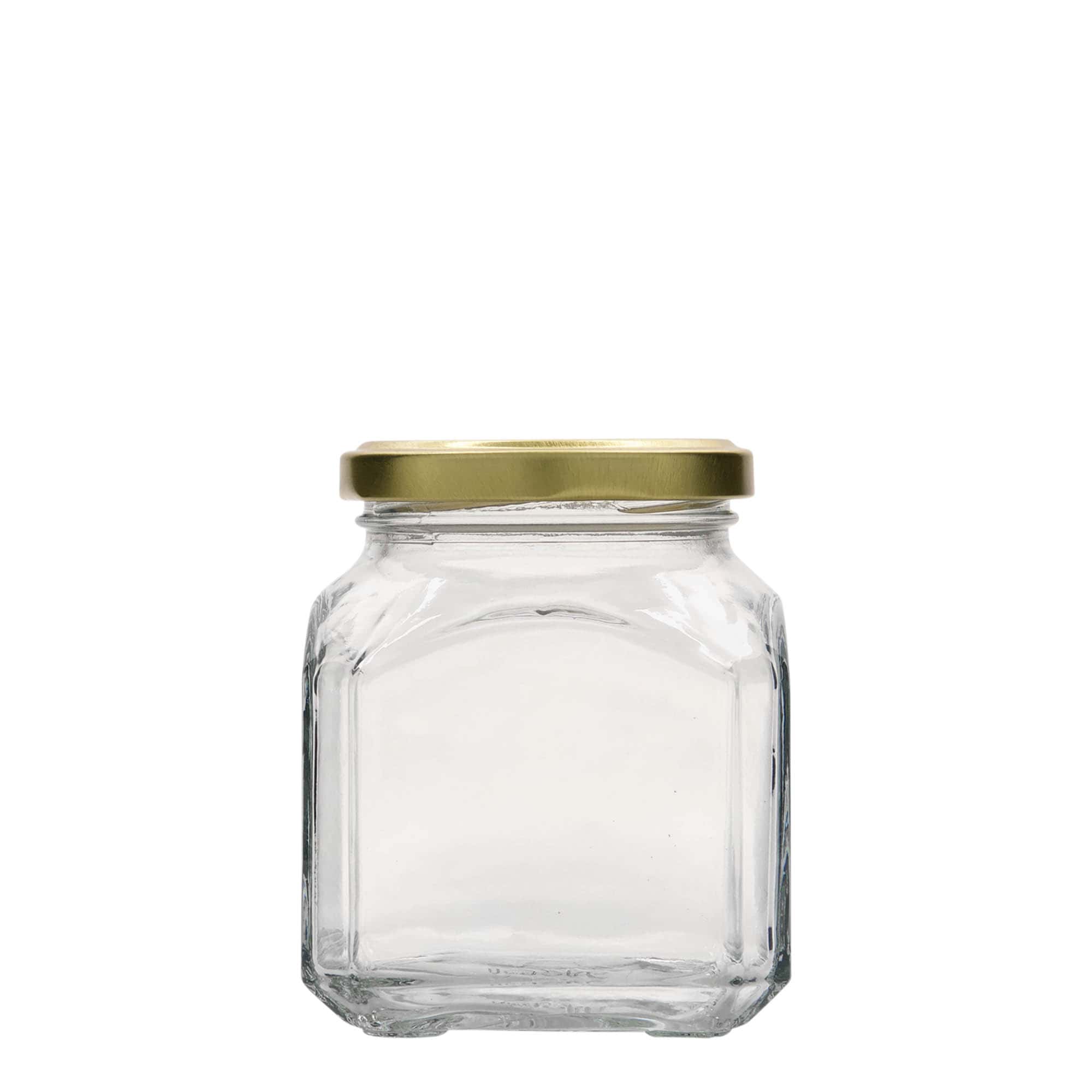 314 ml square glass ‘Milan’, opening: Twist-off (TO 63)