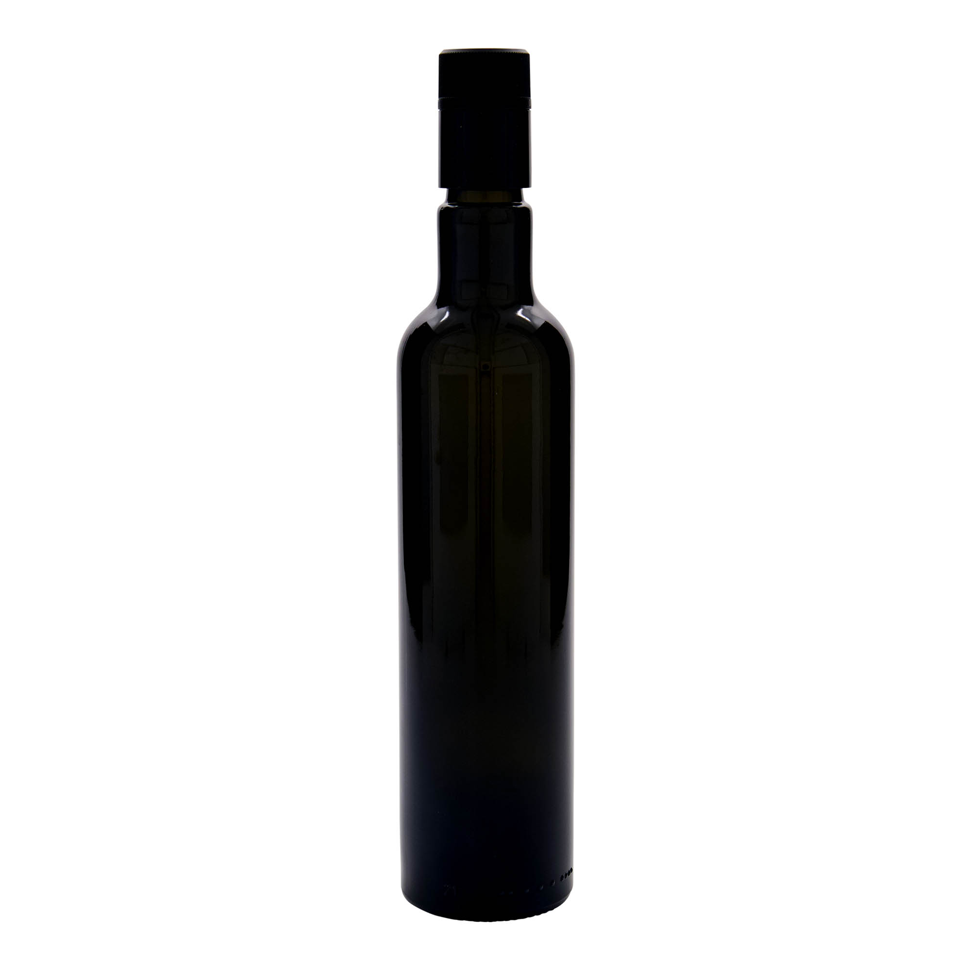 500 ml vinegar/oil bottle 'Willy New', glass, antique green, spout: DOP