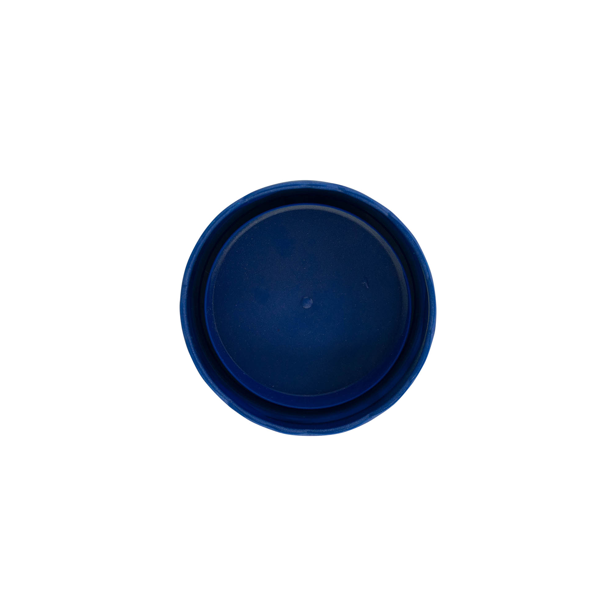Slip lid for narrow-neck ceramic pot, HDPE plastic, blue