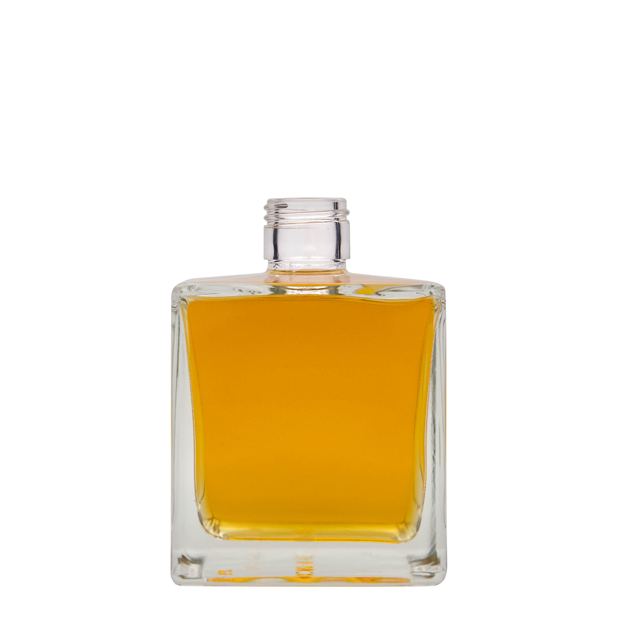 500 ml glass bottle ‘Cube’, square, opening: PP 31.5
