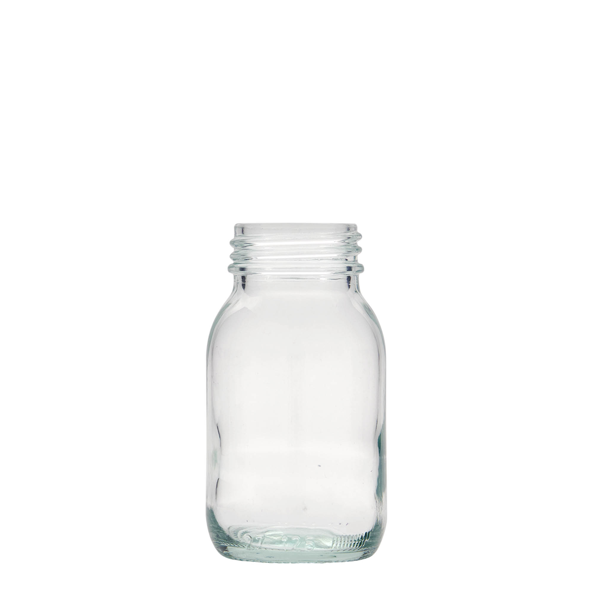 125 ml wide-neck jar, opening: DIN 40 125 ml wide-neck jar, opening: DIN 40
