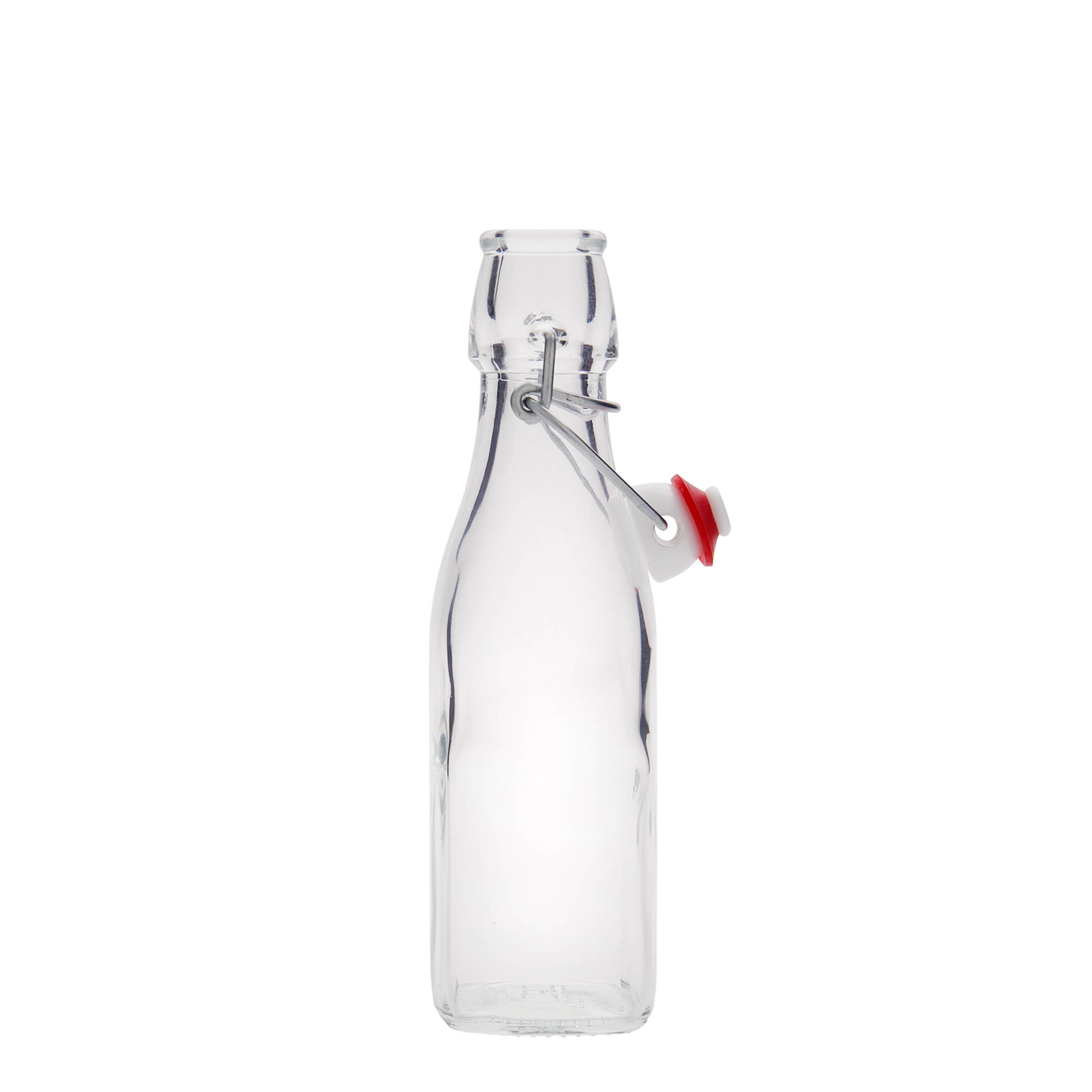 250 ml glass bottle 'Swing, square, opening: swing top closure' 250 ml glass bottle 'Swing, square, opening: swing top closure'