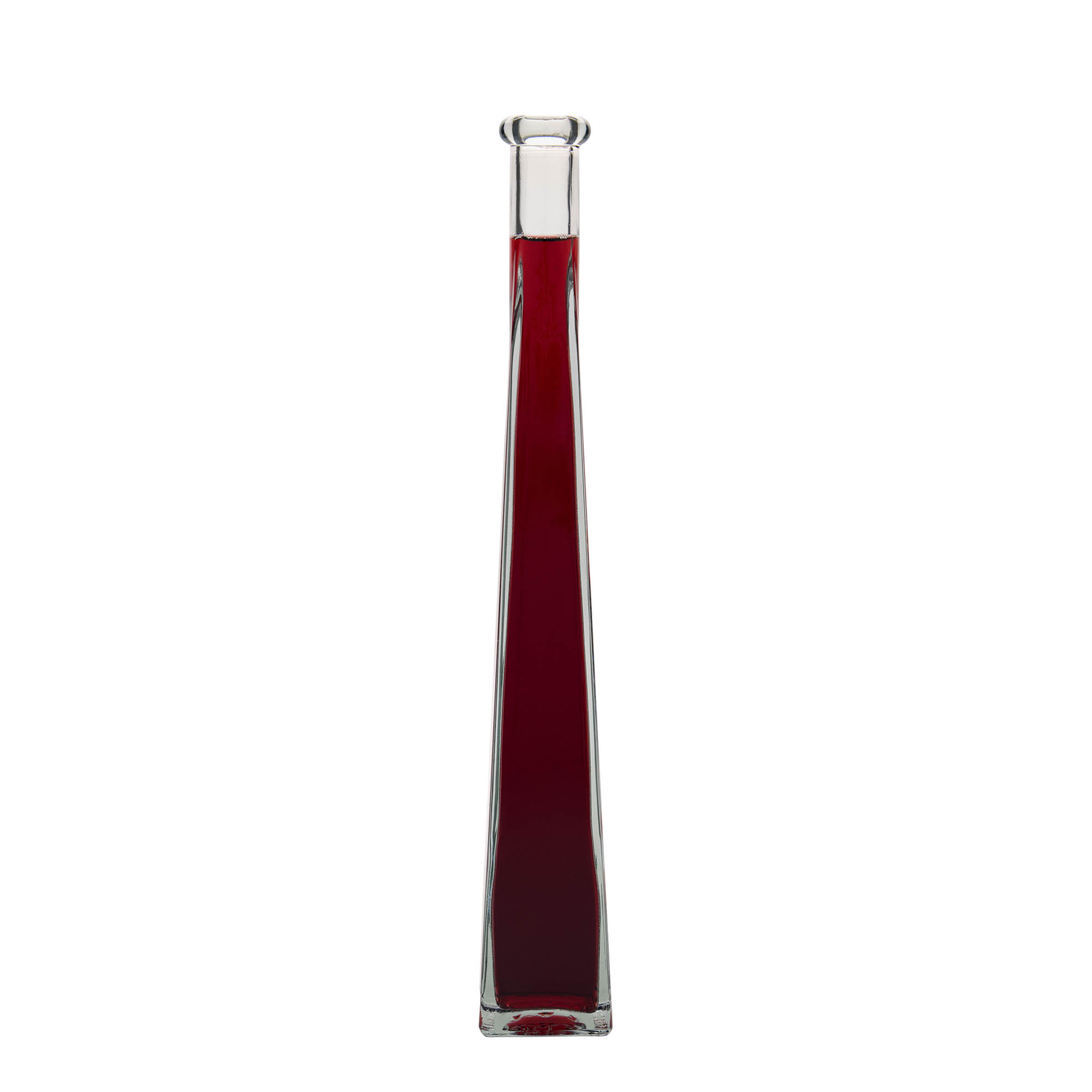 200 ml glass bottle ‘Dama Quadrato’, square, opening: cork