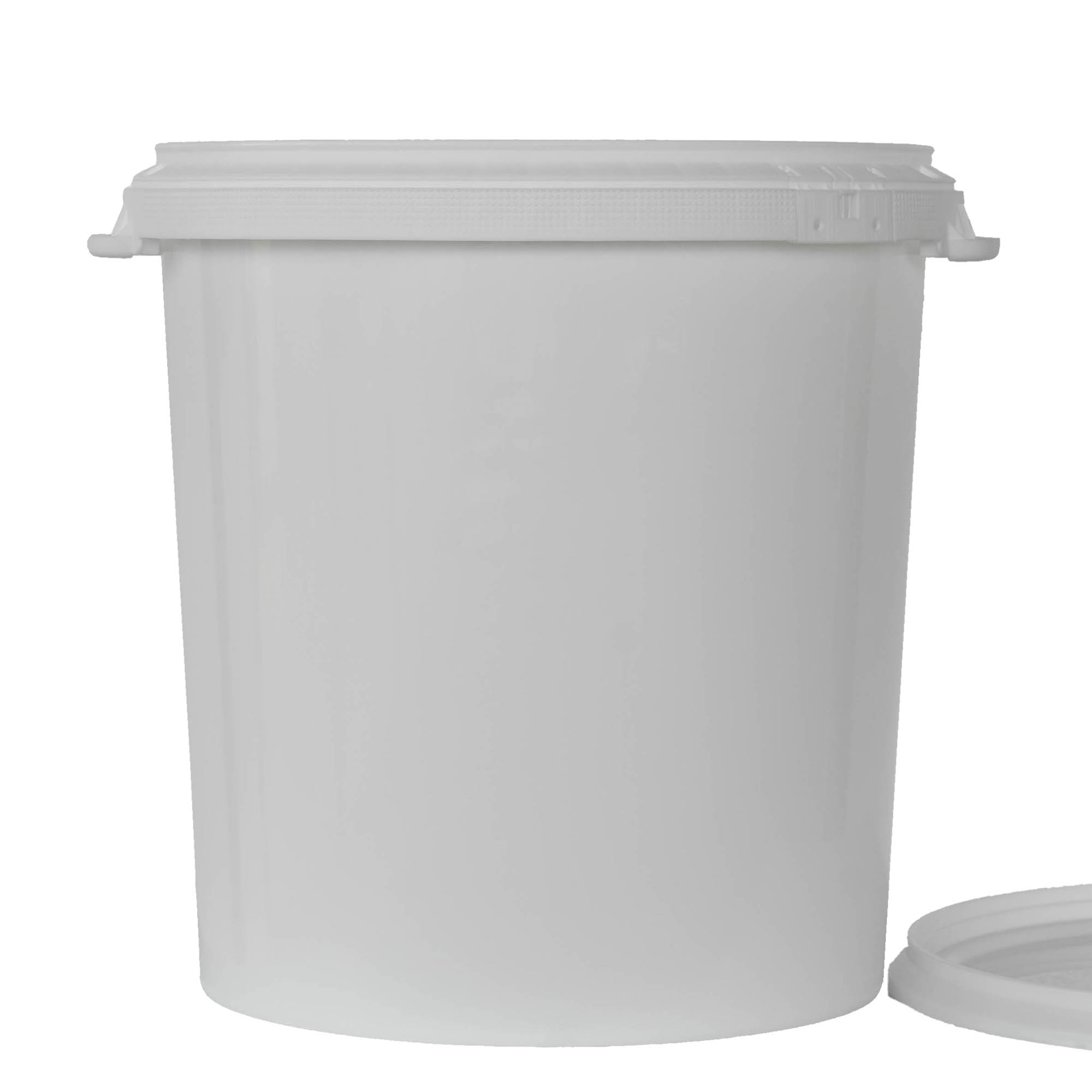 30 l bucket, PP plastic, white