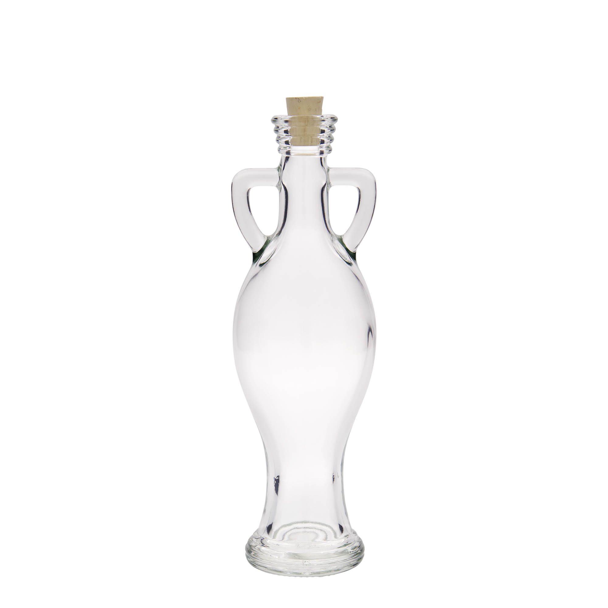 200 ml glass bottle 'Amphora', opening: cork 200 ml glass bottle 'Amphora', opening: cork