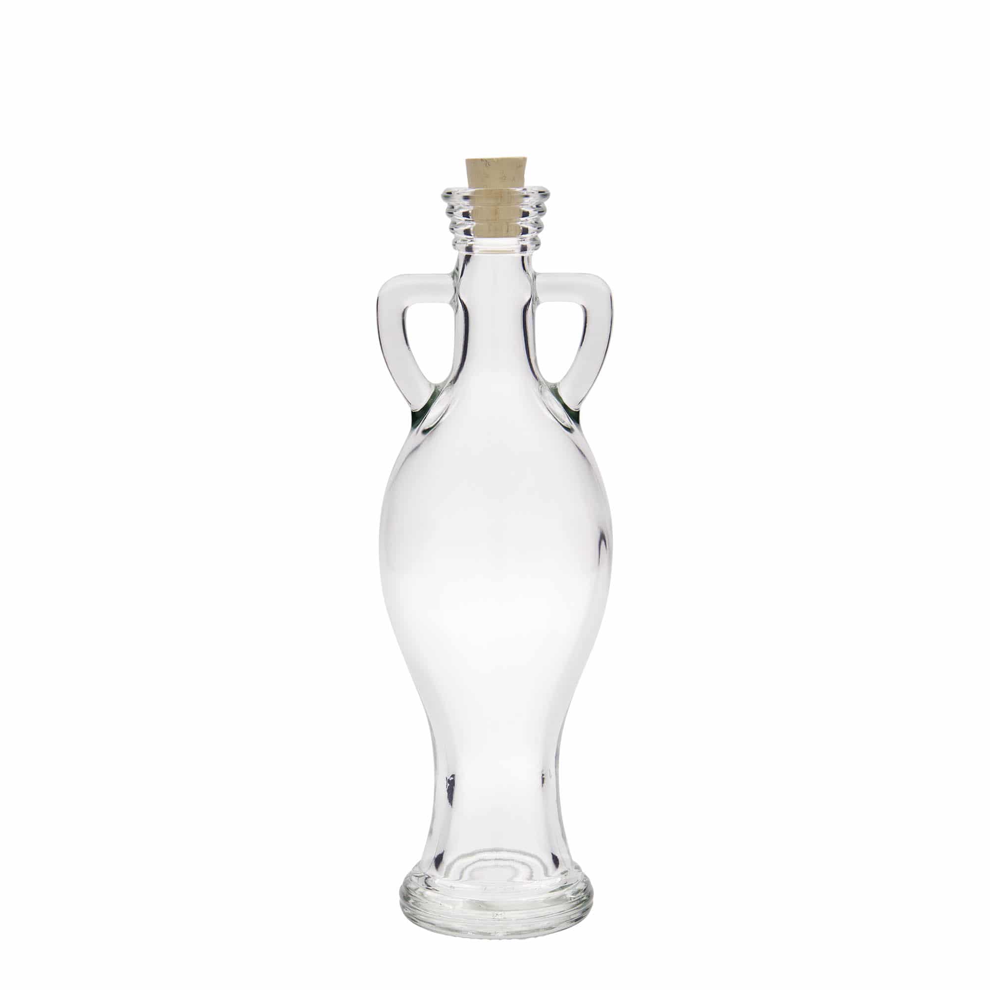 200 ml glass bottle ‘Amphora’, opening: cork