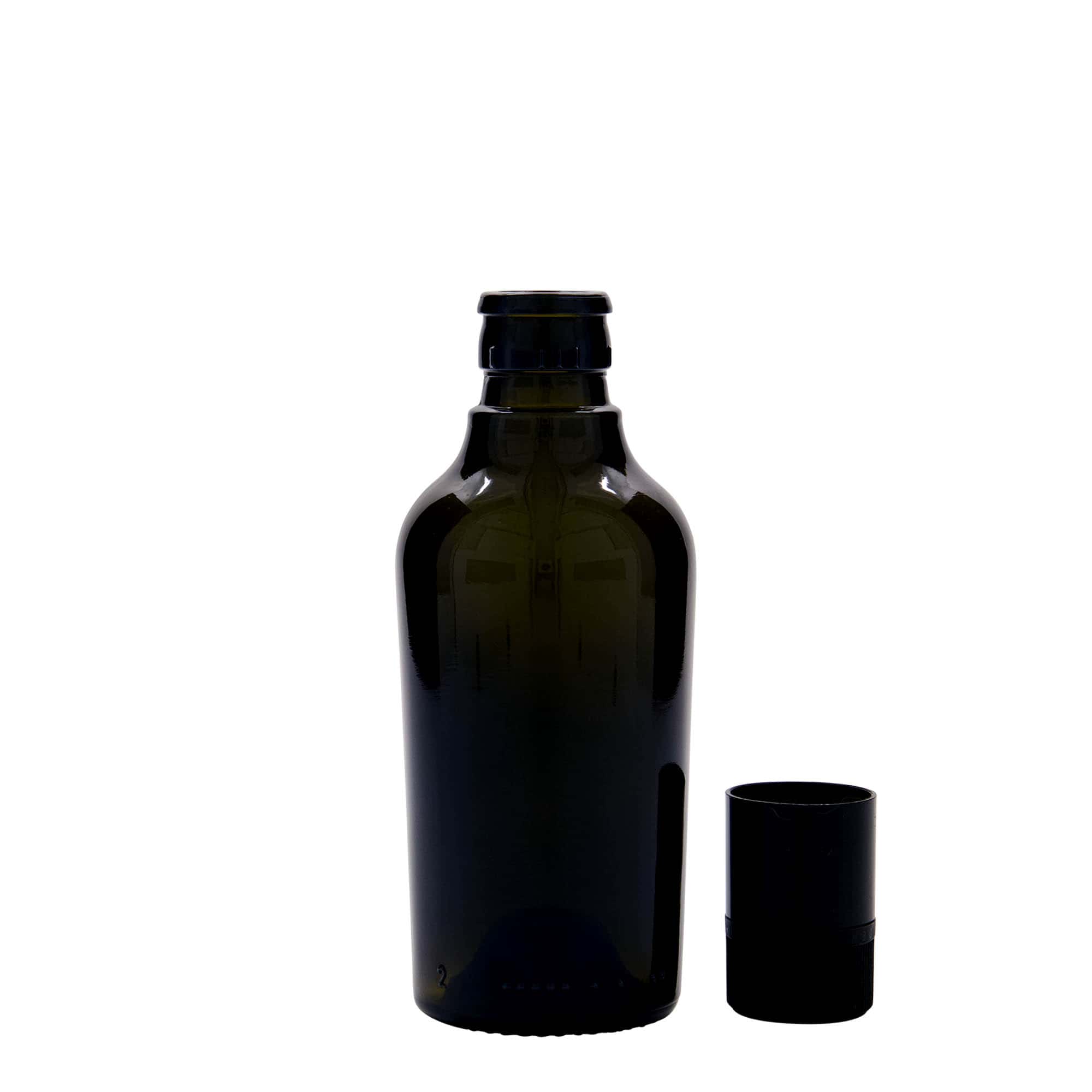 250 ml Vinegar/Oil Bottle ‘Oleum’, Glass, Antique Green, Opening: DOP