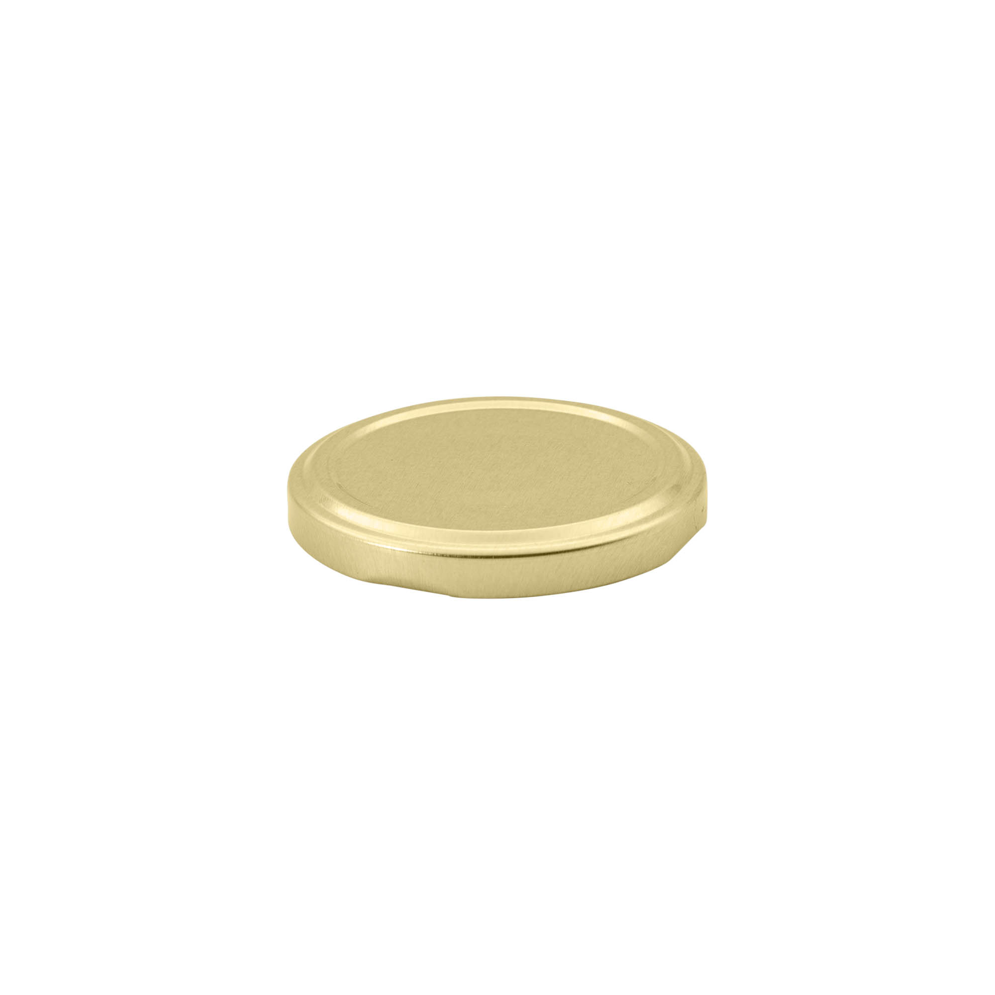 Twist off lid, tinplate, gold, for opening: TO 63 Twist off lid, tinplate, gold, for opening: TO 63
