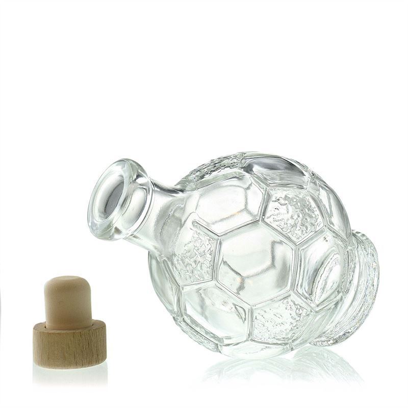 200 ml glass bottle 'Football', closure: cork 200 ml glass bottle 'Football', closure: cork