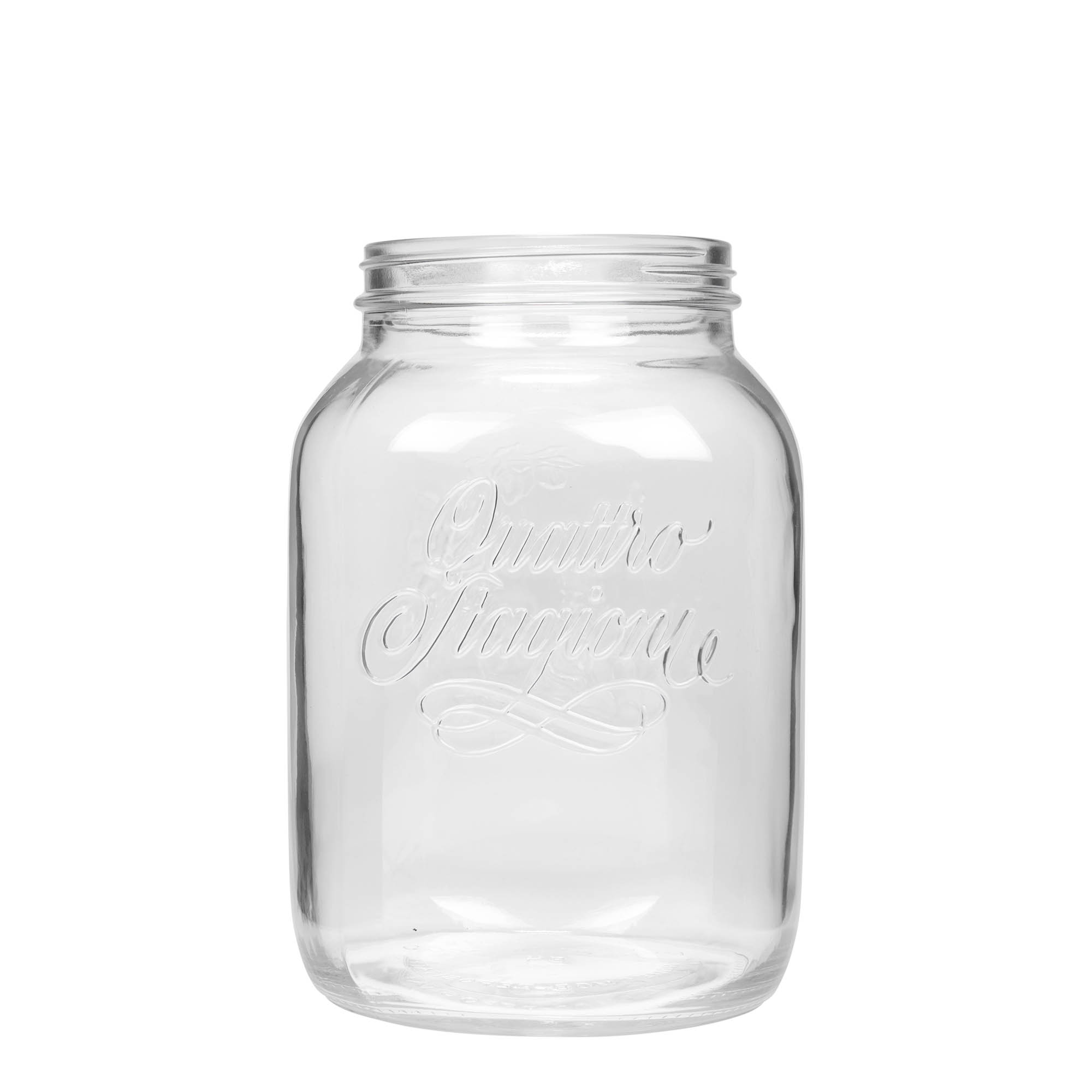 3,000 ml glass 'Quattro Stagioni', opening: screw cap 3,000 ml glass 'Quattro Stagioni', opening: screw cap