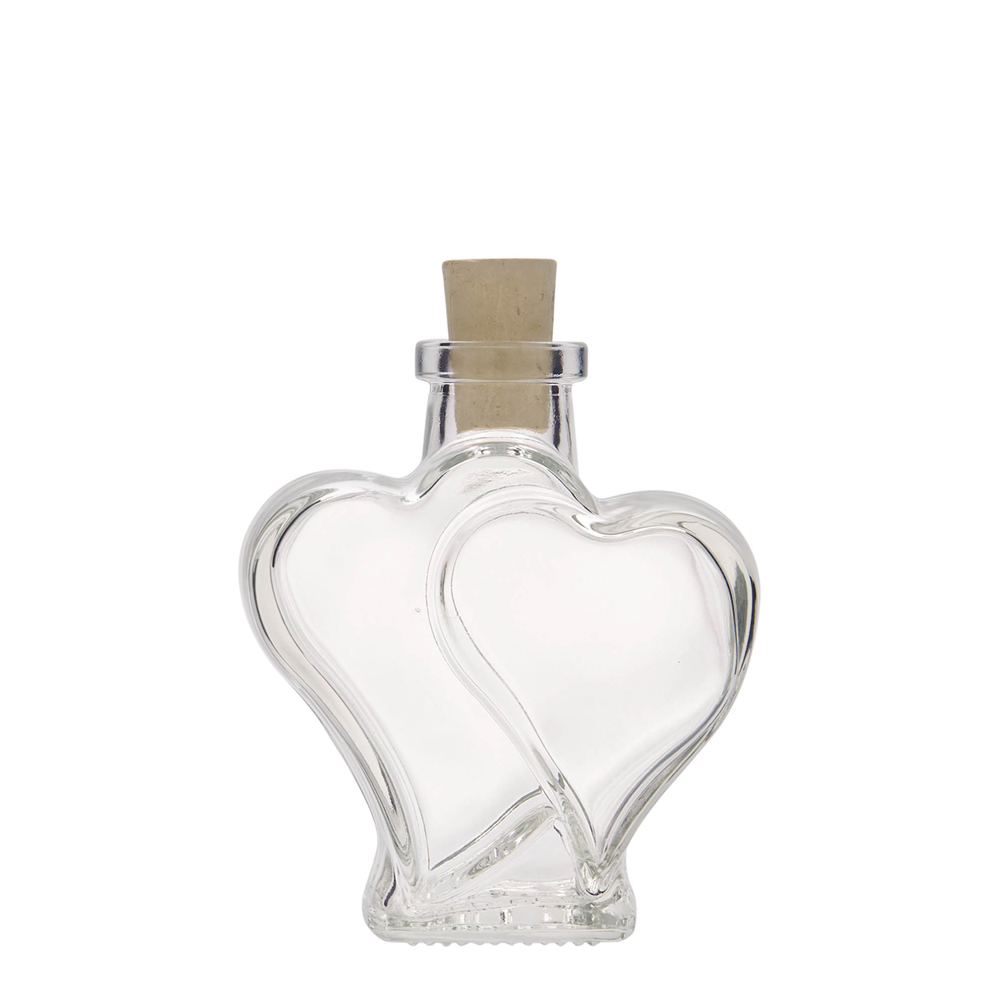 200 ml glass bottle 'Doppelherz', opening: cork