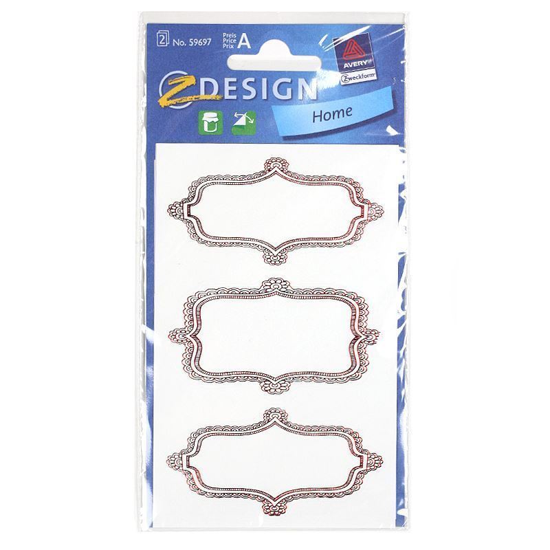 Zweckform Labels ‘Stone Fruits’, rectangular, paper, multicoloured