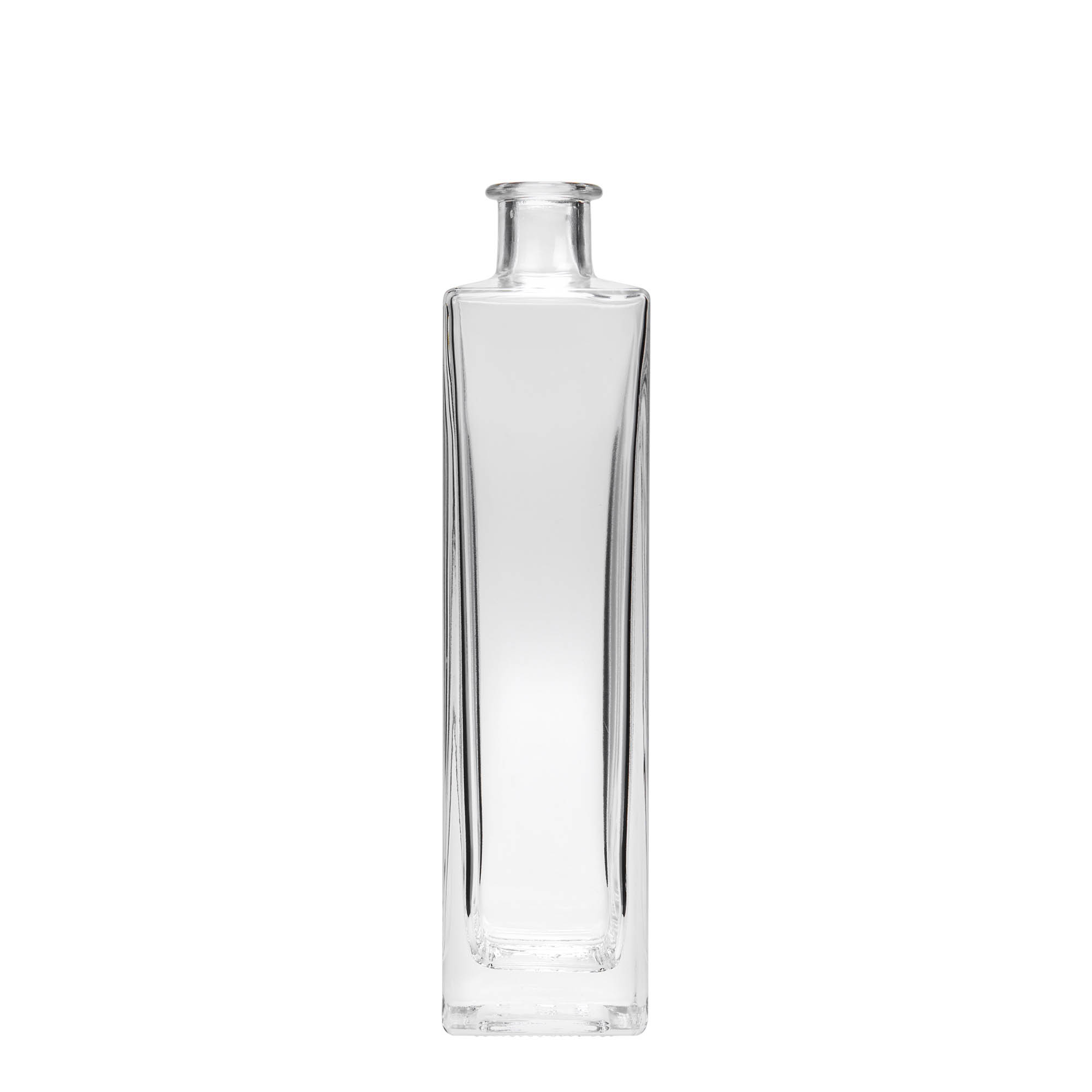 500 ml glass bottle ‘Rafaello’, square, opening: cork