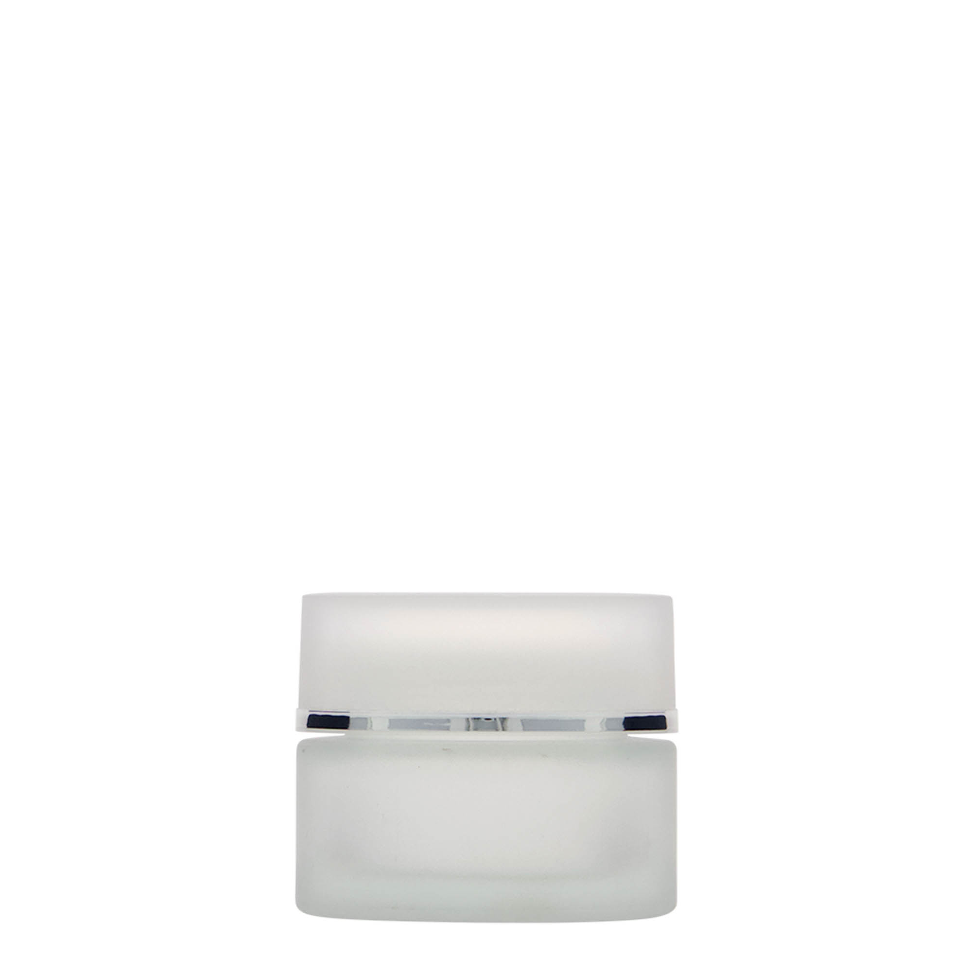 30 ml jar 'Platinum Edition', glass, frosted, opening: screw cap