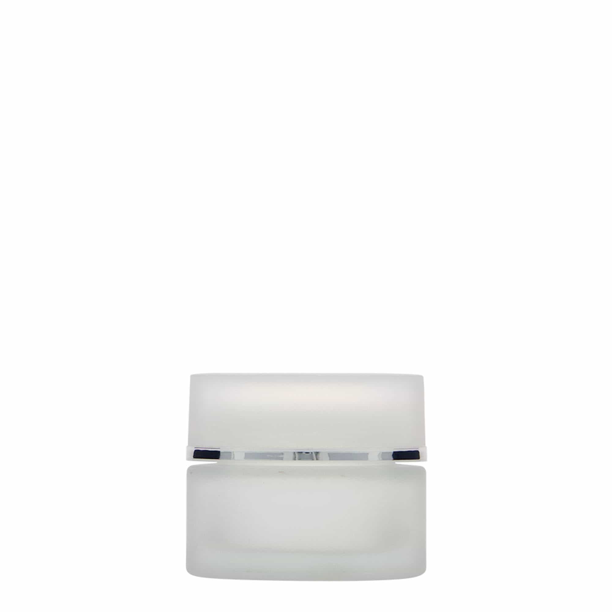 30 ml jar ‘Platinum Edition’, glass, frosted, opening: screw cap