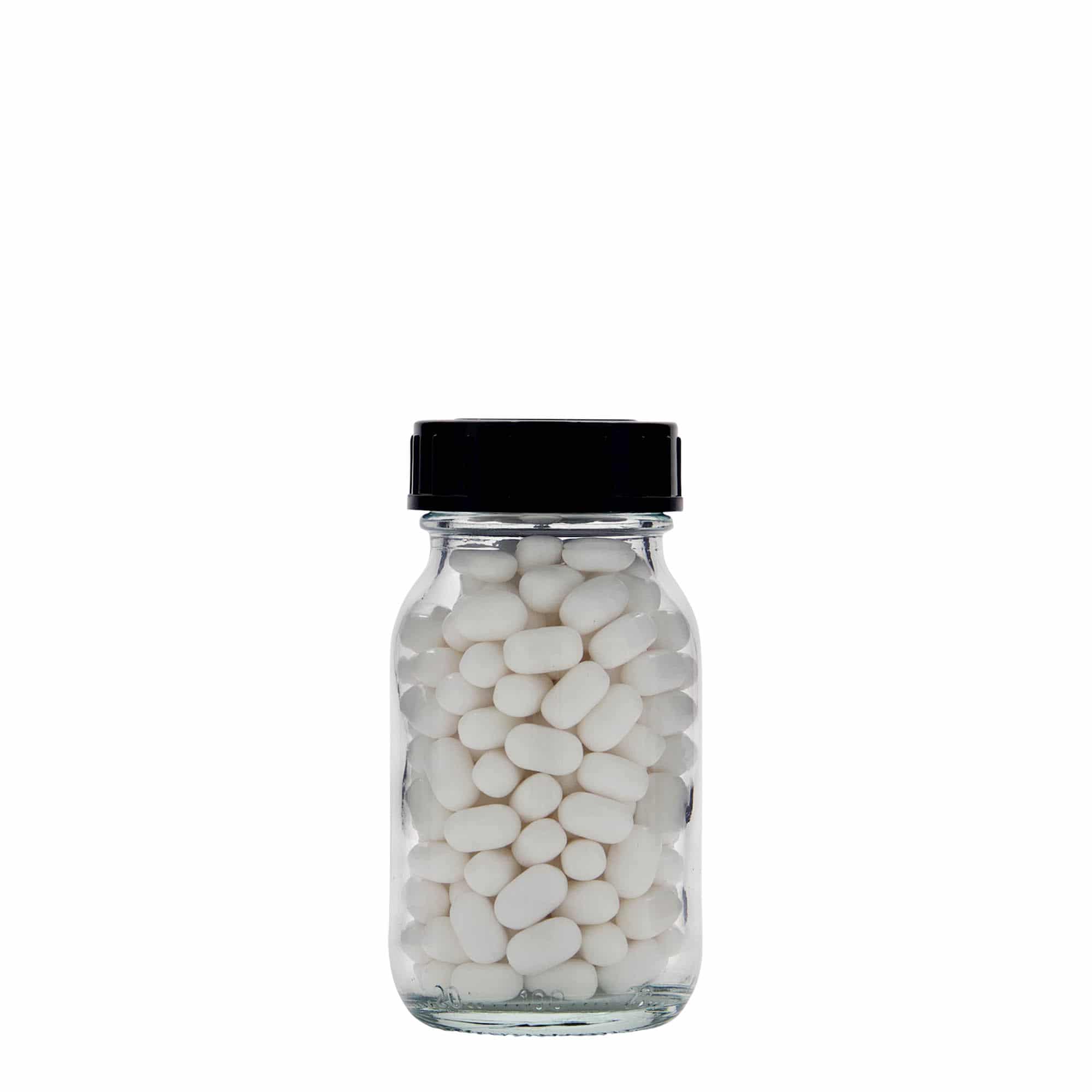 100 ml wide-neck glass, opening: DIN 40