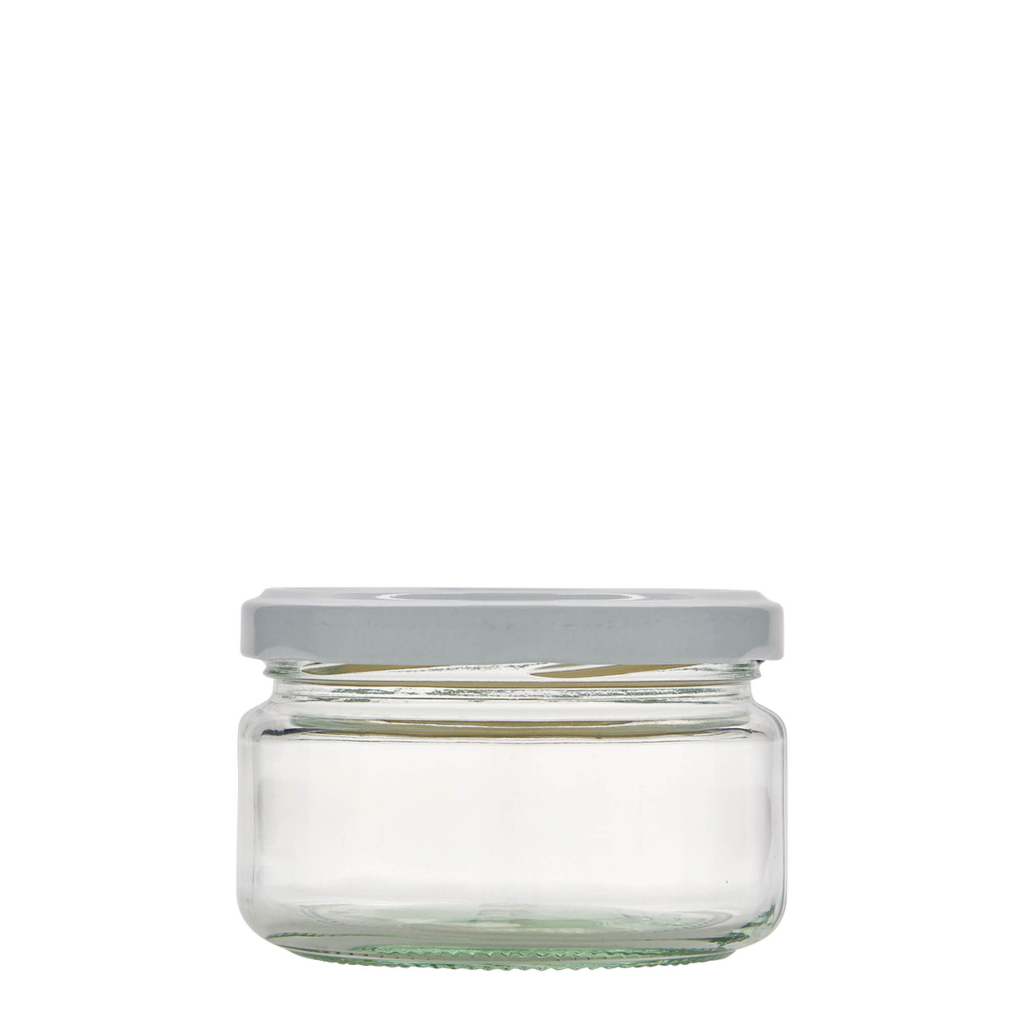 230 ml flat round jar, opening: Twist-off (TO 82)