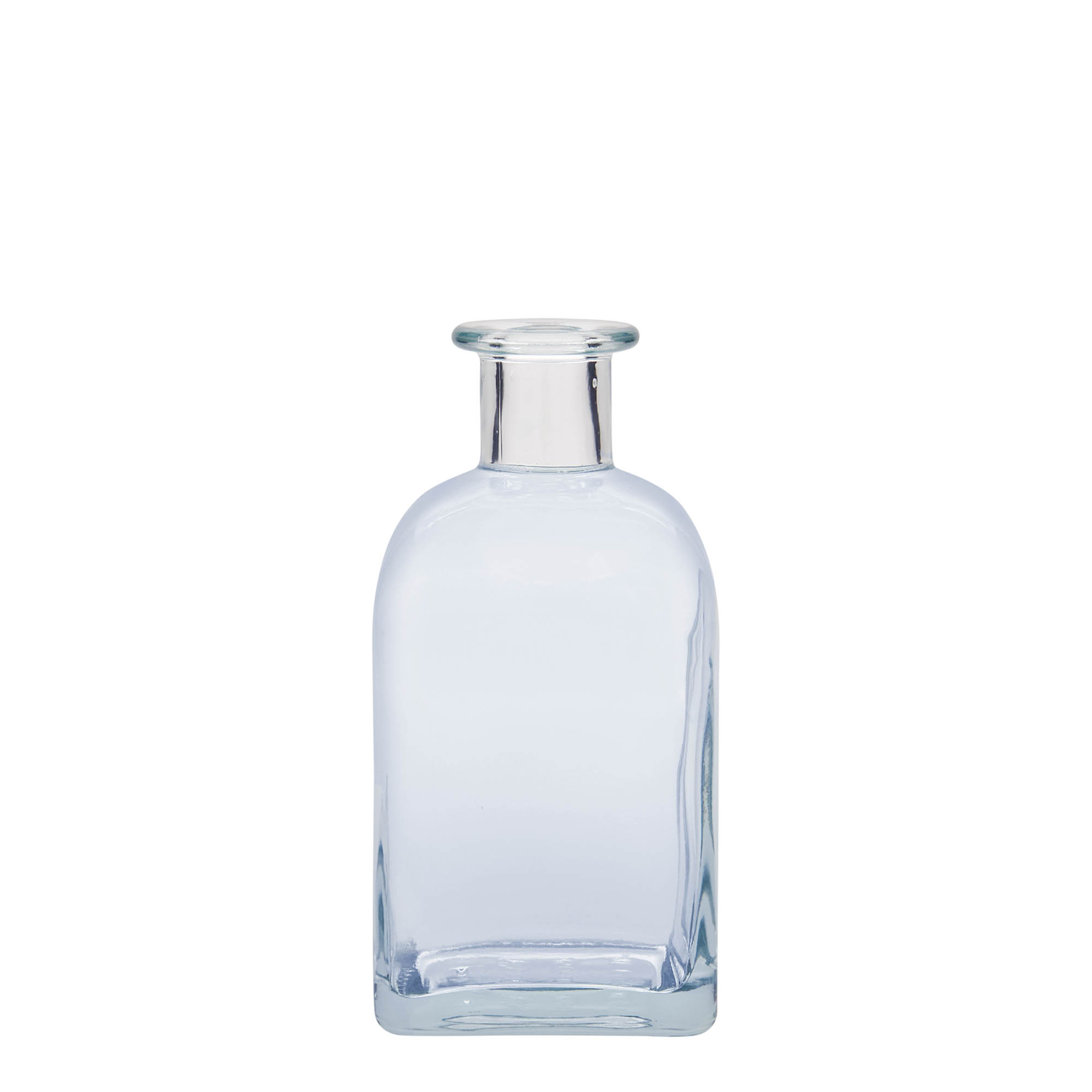 350 ml glass apothecary bottle Carré, square, closure: cork