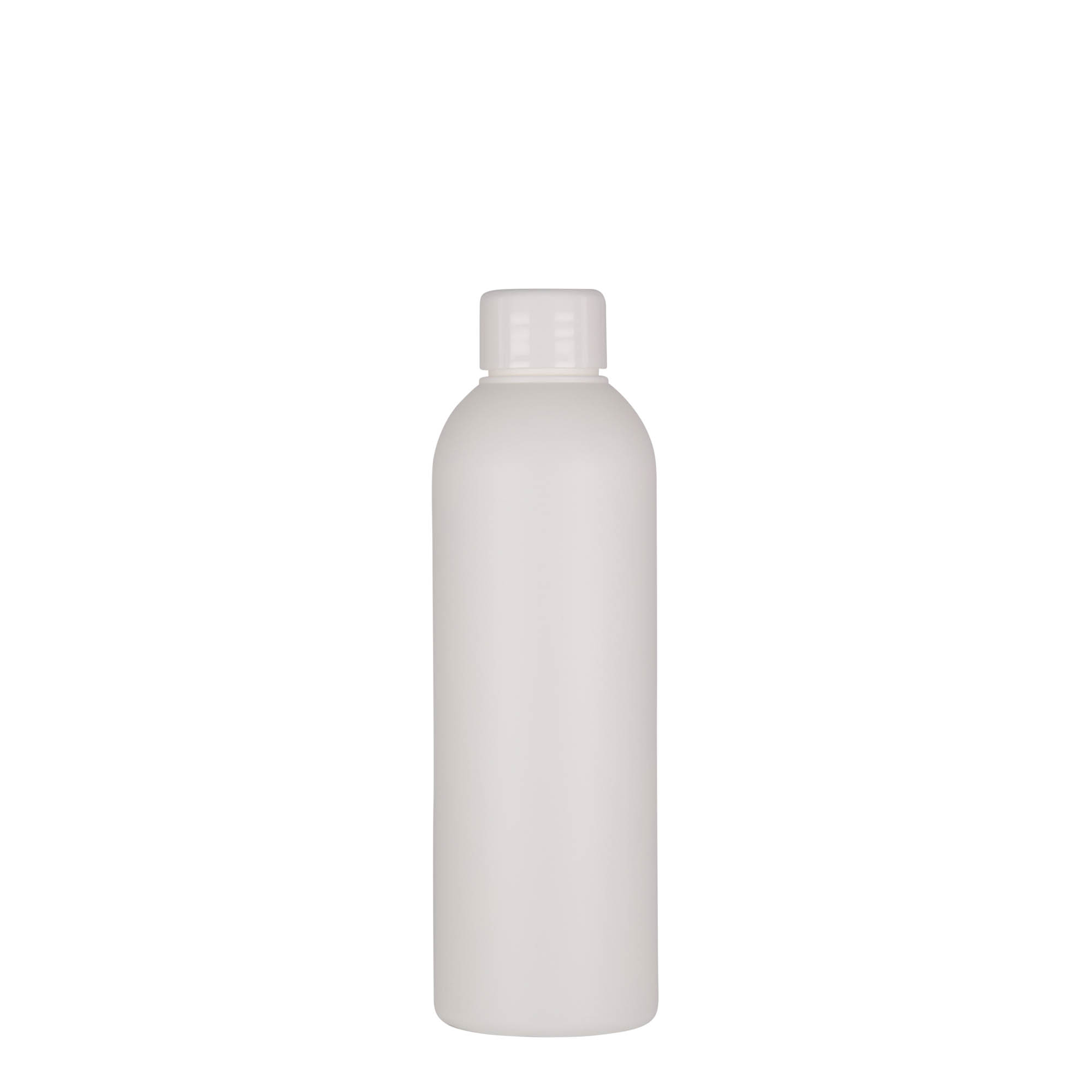 200 ml plastic bottle 'Tuffy', HDPE, white, closure: GPI 24/410