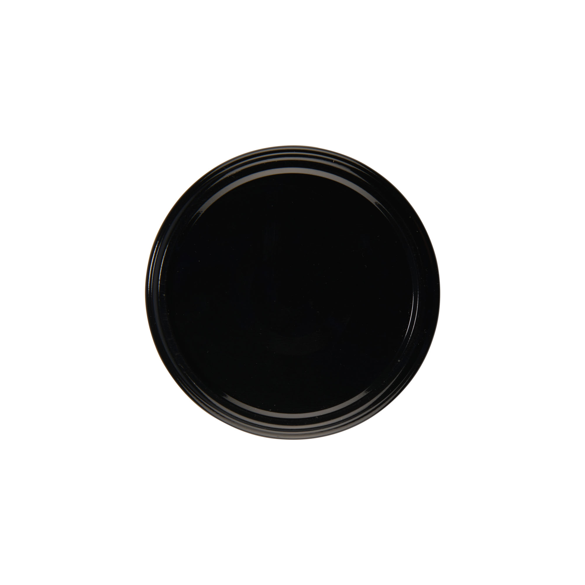 Twist-off lid, tinplate, sterilizable, black, for opening: TO 82