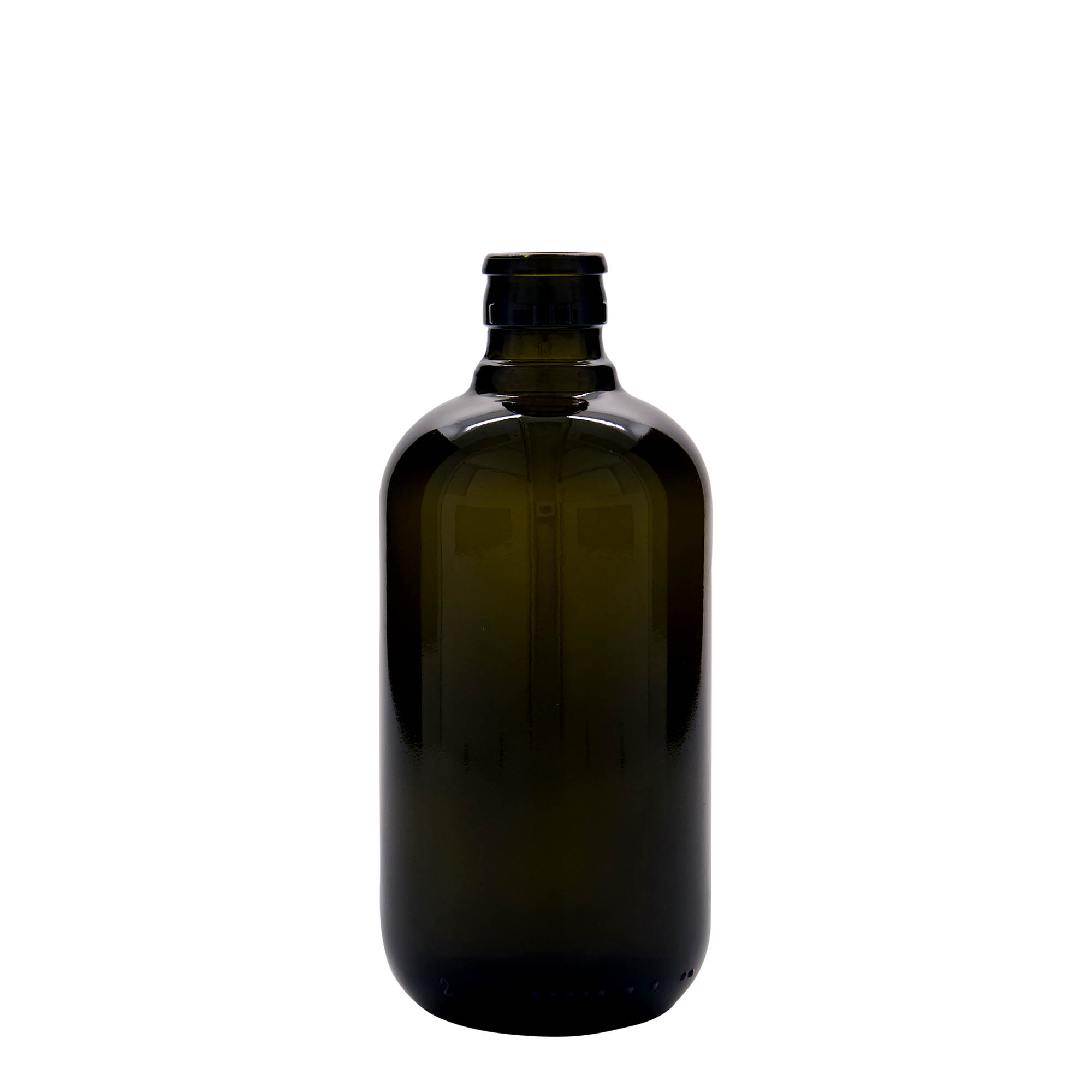 500 ml vinegar/oil bottle ‘Biolio’, antique green glass, opening: DOP