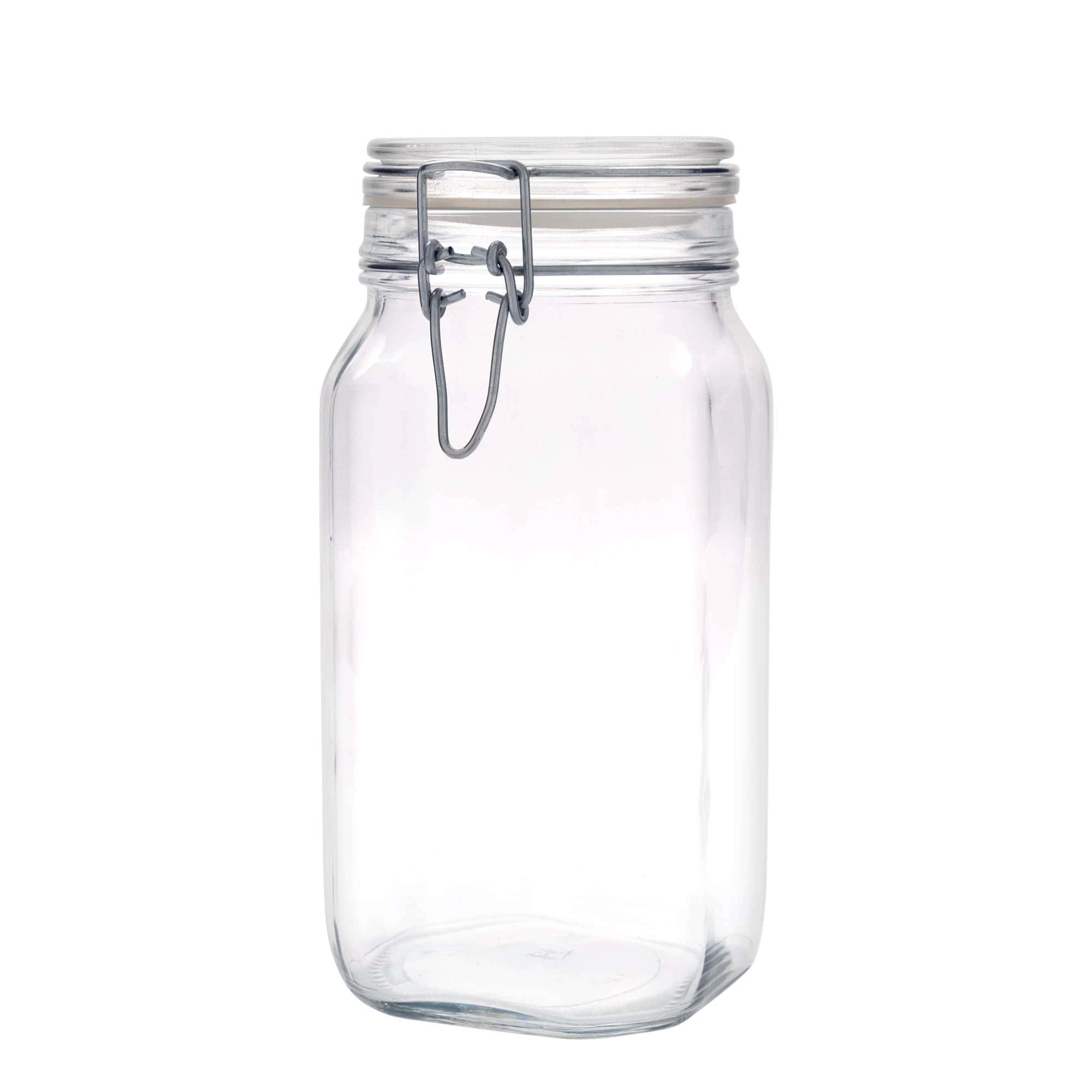1,500 ml wire bail jar ‘Fido’, square, opening: wire bail closure