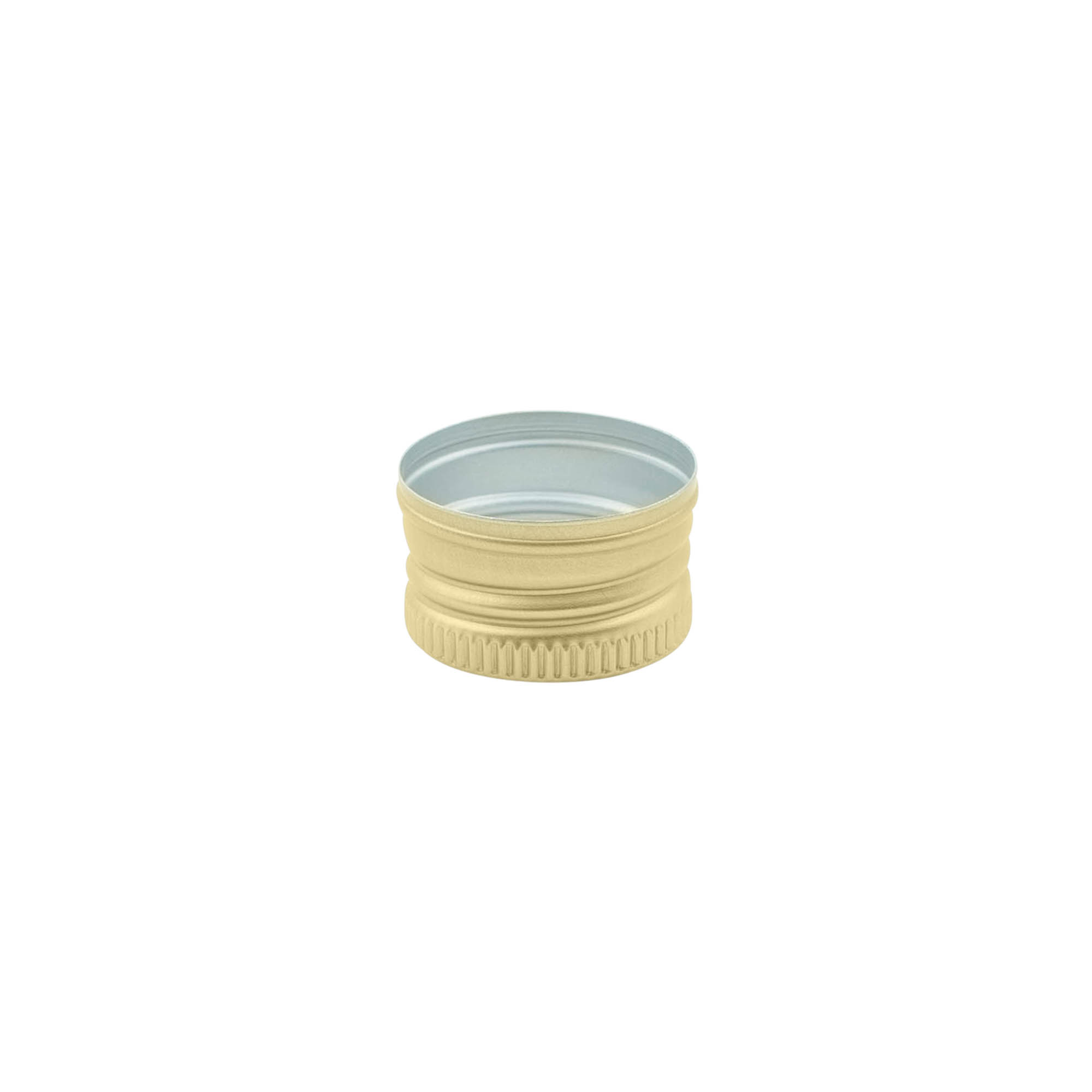Screw cap, metal, gold, for opening: PP 22 Screw cap, metal, gold, for opening: PP 22