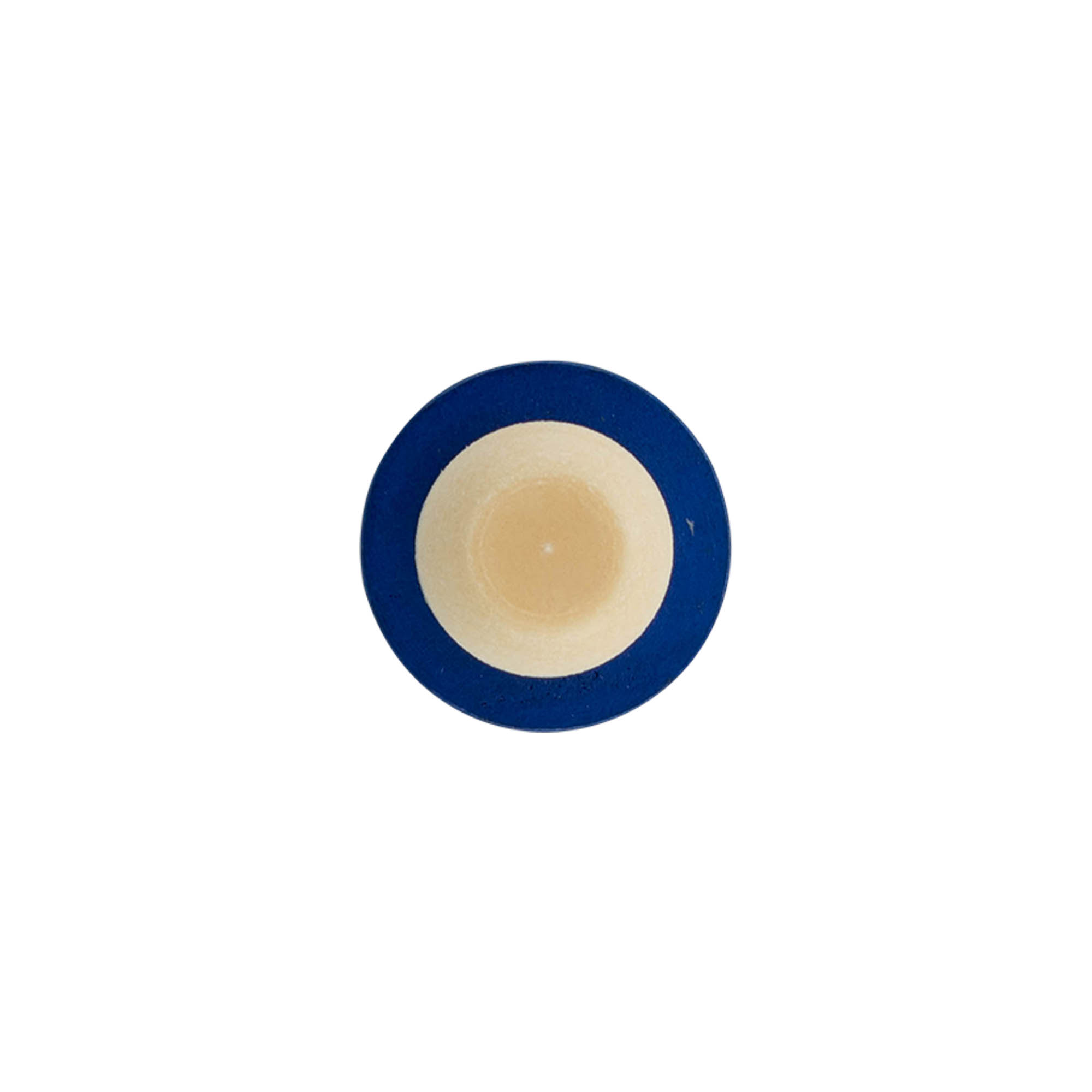 19 mm mushroom cork, wood/plastic, blue, for opening: cork