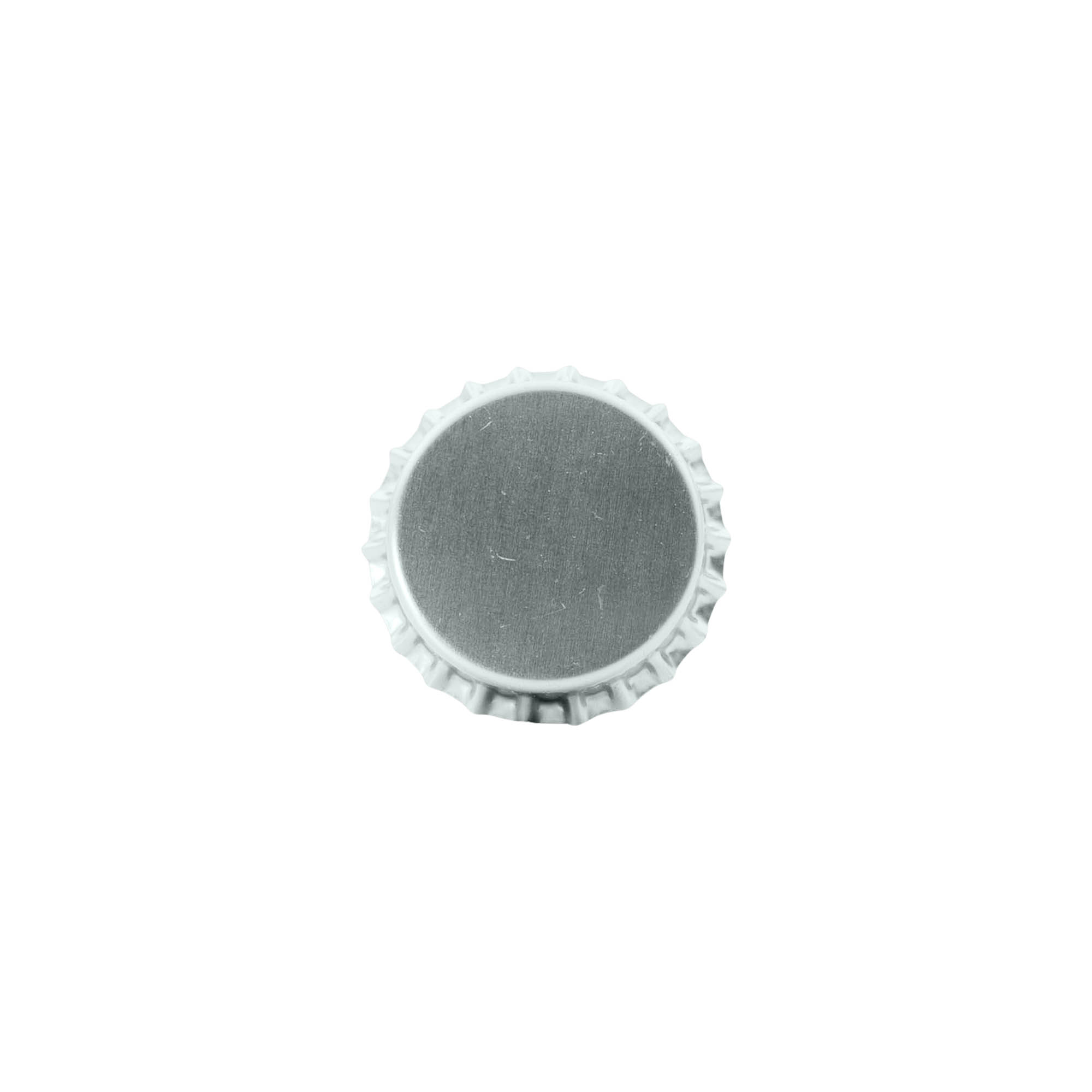 Crown caps 29 mm, metal, silver Crown caps 29 mm, metal, silver
