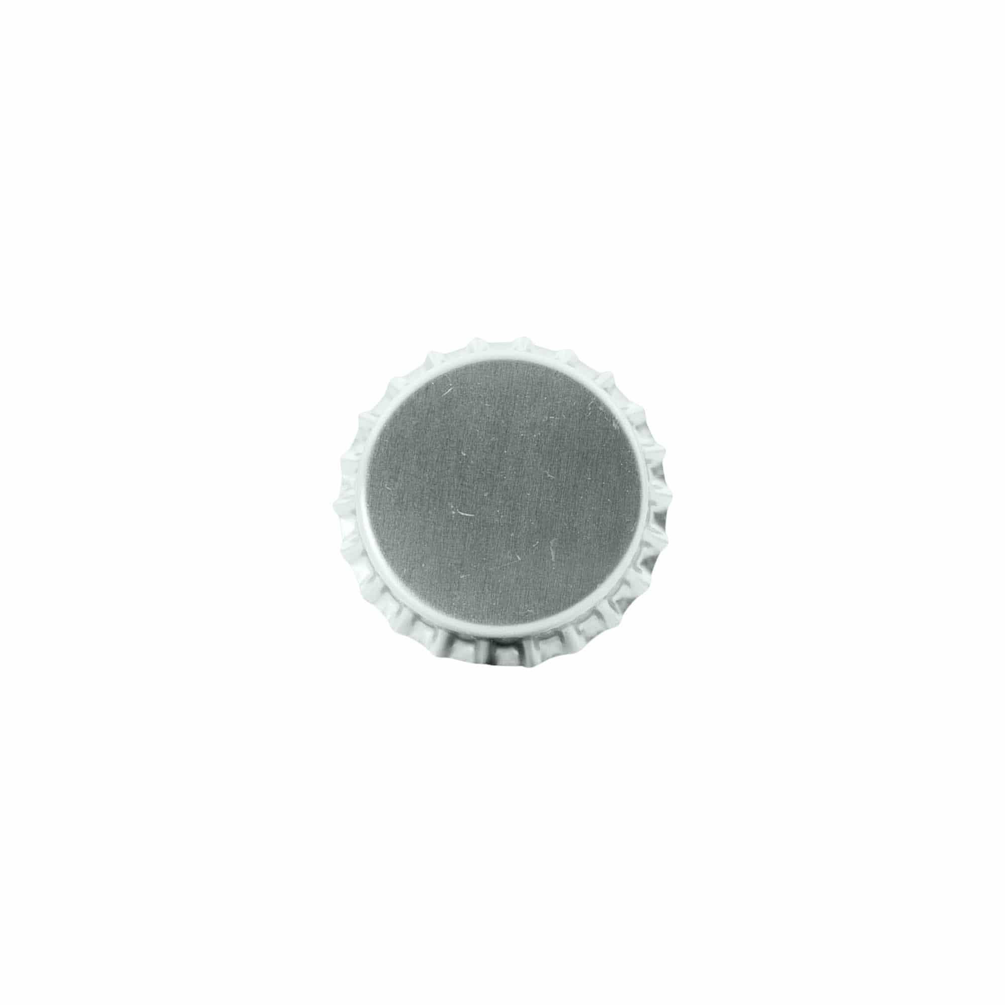 Crown caps 29 mm, metal, silver