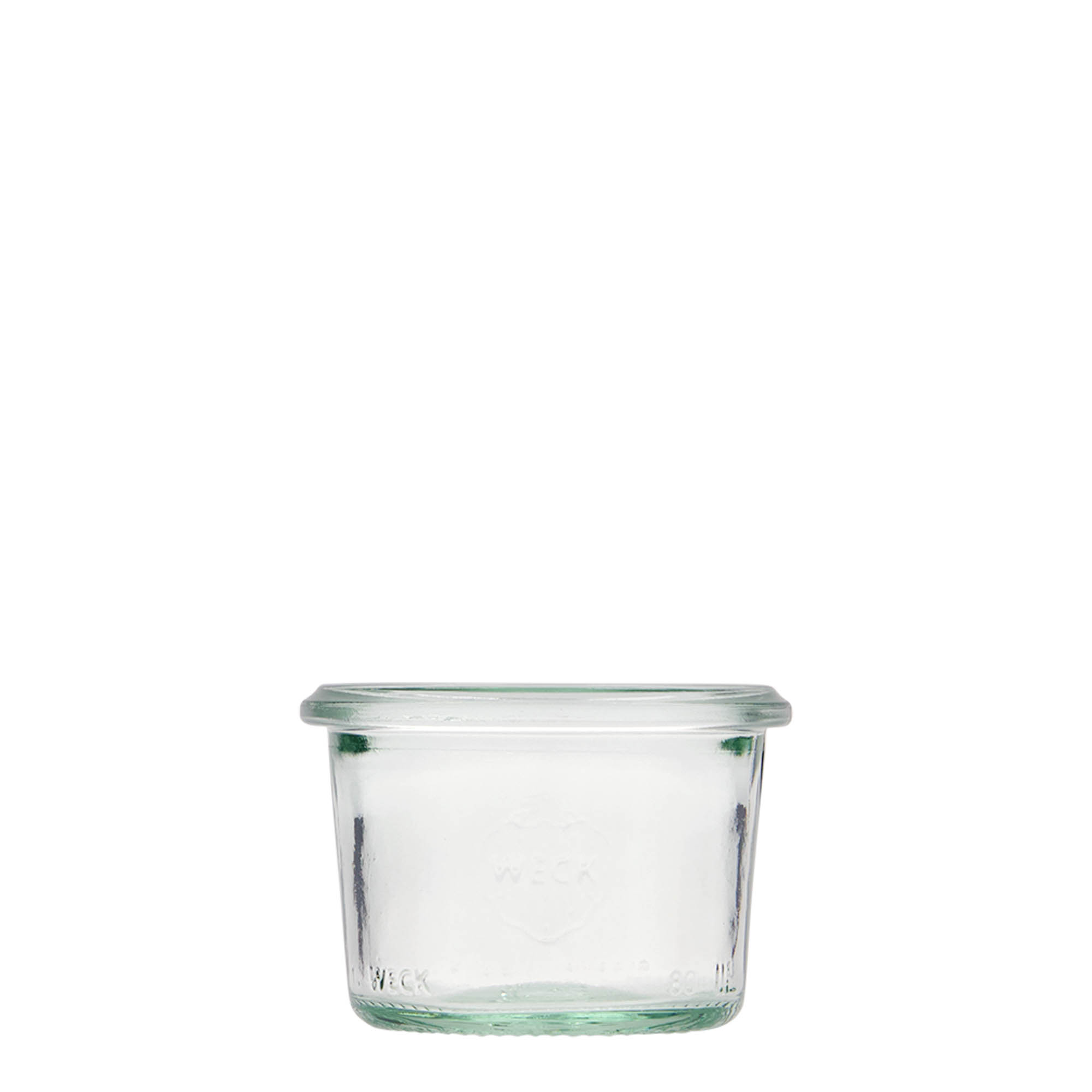 80 ml WECK inverted glass, opening: round rim