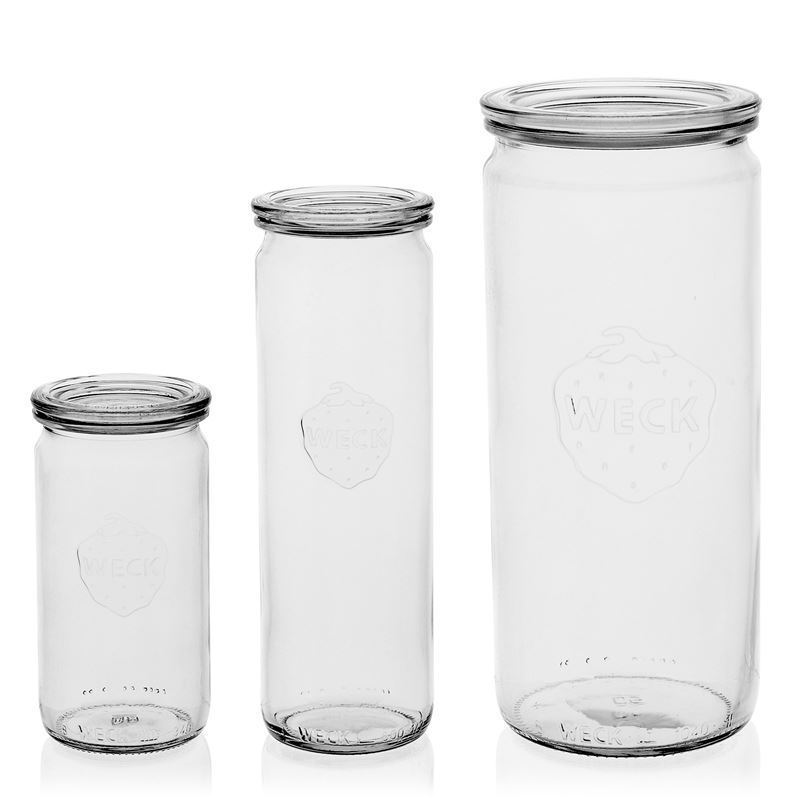 1,040 ml WECK cylinder glass, opening: round rim 1,040 ml WECK cylinder glass, opening: round rim
