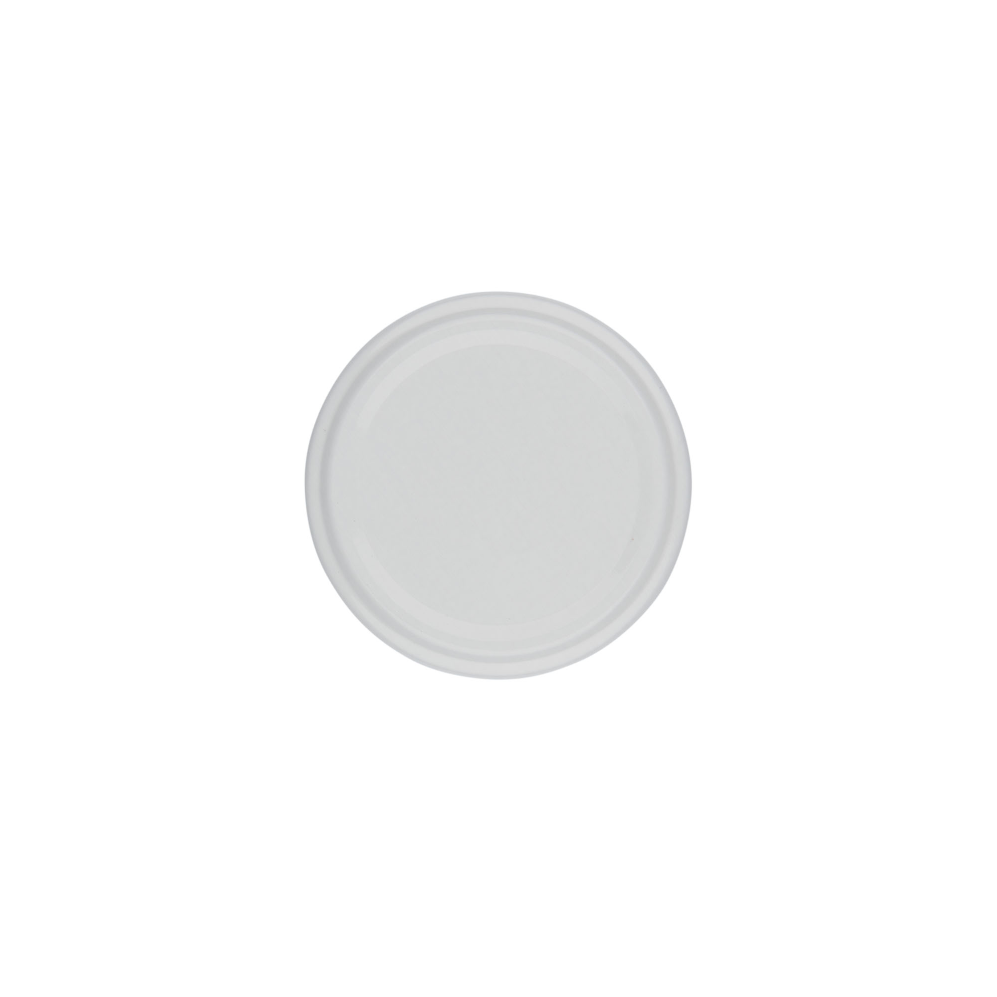 Twist off lid, tinplate, white, for opening: TO 58