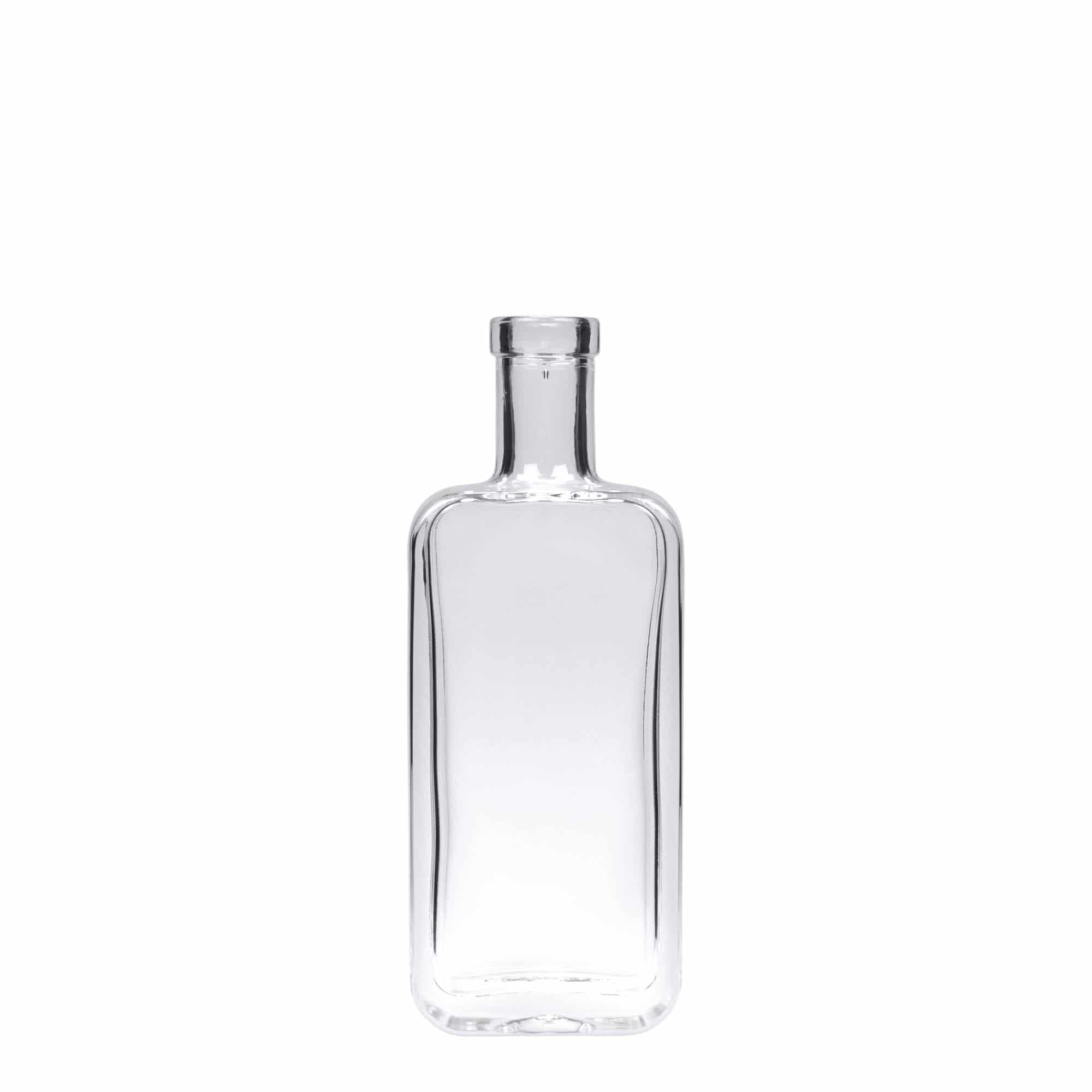 100 ml glass bottle ‘Nice’, rectangular, opening: cork