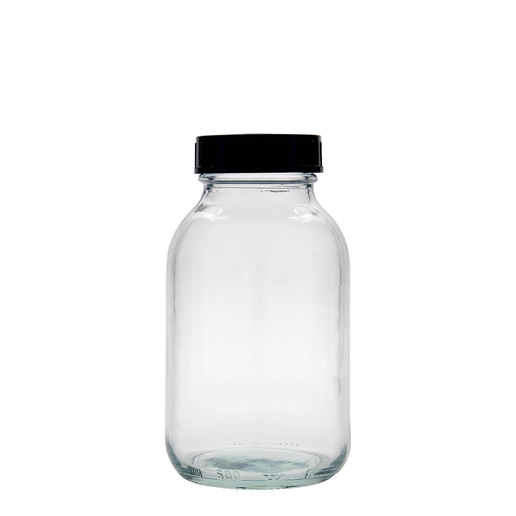 500 ml wide-neck jar, opening: DIN 55 500 ml wide-neck jar, opening: DIN 55