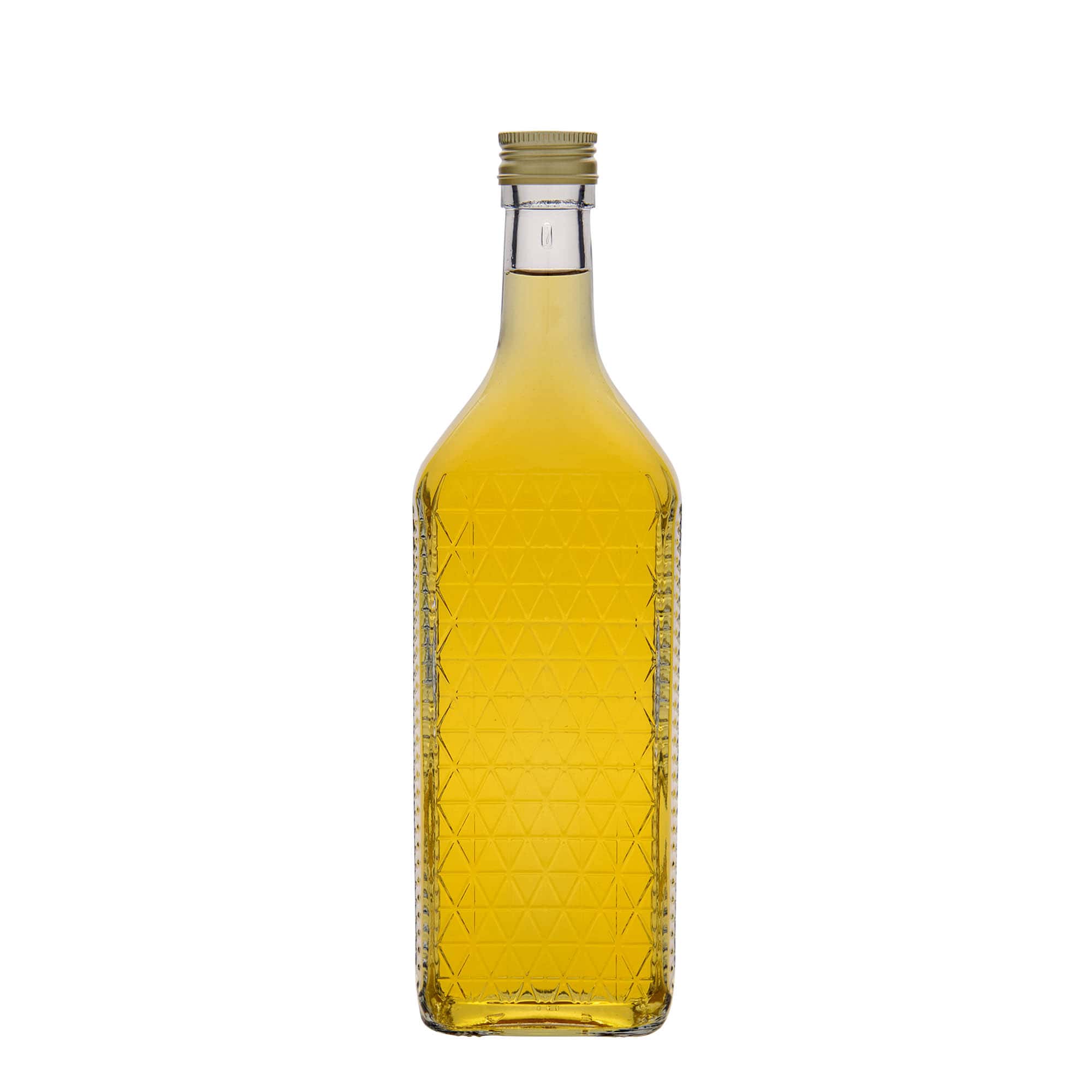 700 ml glass bottle ‘Caruso’, rectangular, opening: PP 31.5