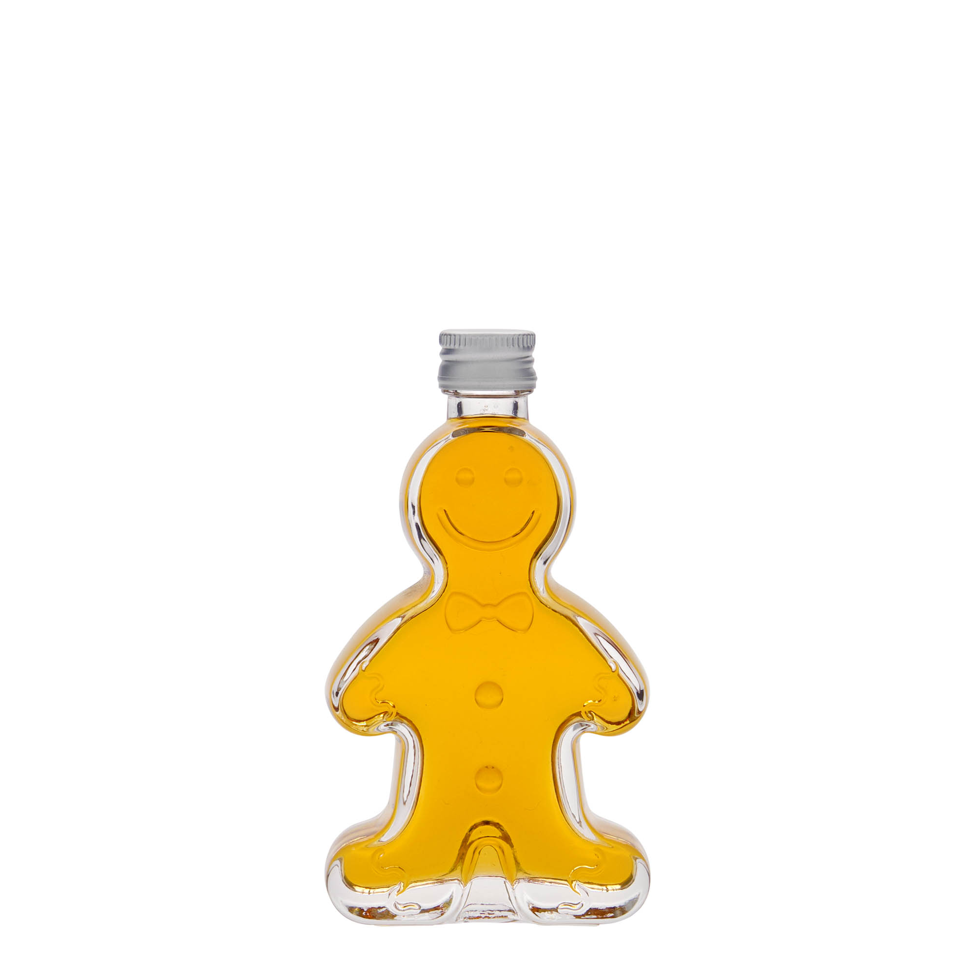 50 ml glass bottle 'Gingerbread man', closure: PP 18