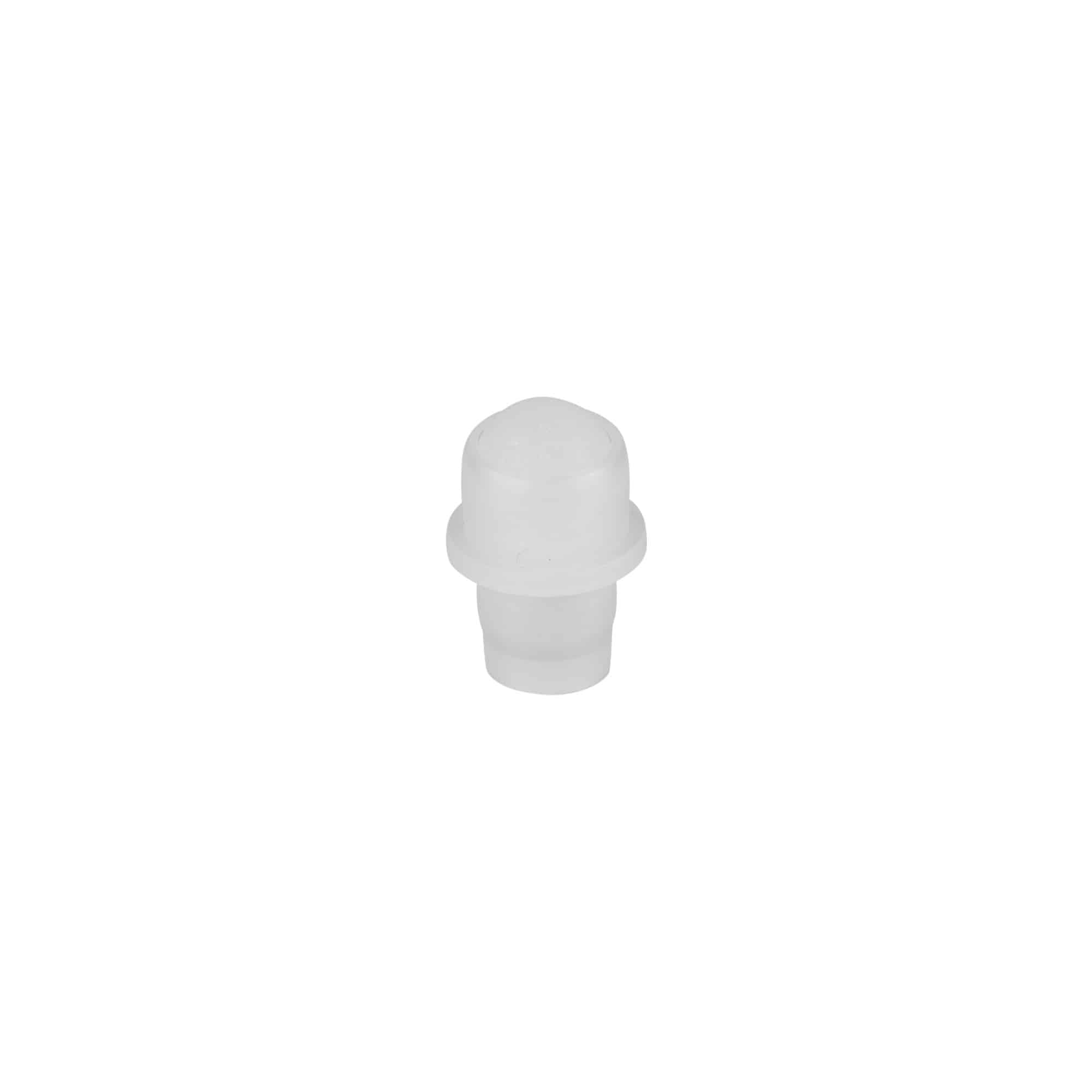 Cap for 10 ml roll-on bottle, LDPE plastic, natural